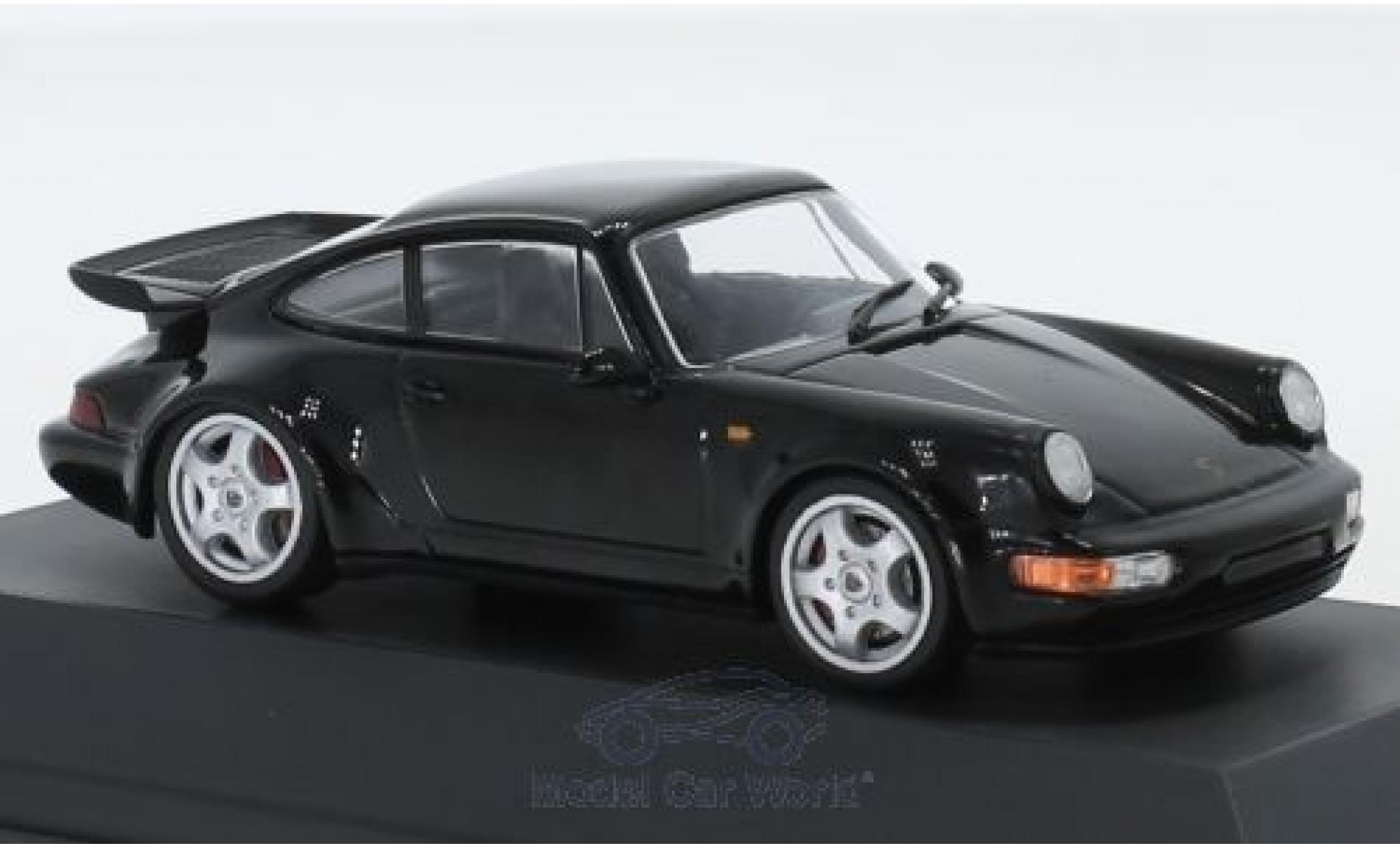 Porsche 964 Turbo 1/43 SpecialC 911 () Turbo zwart 1990 911 Collection modelauto