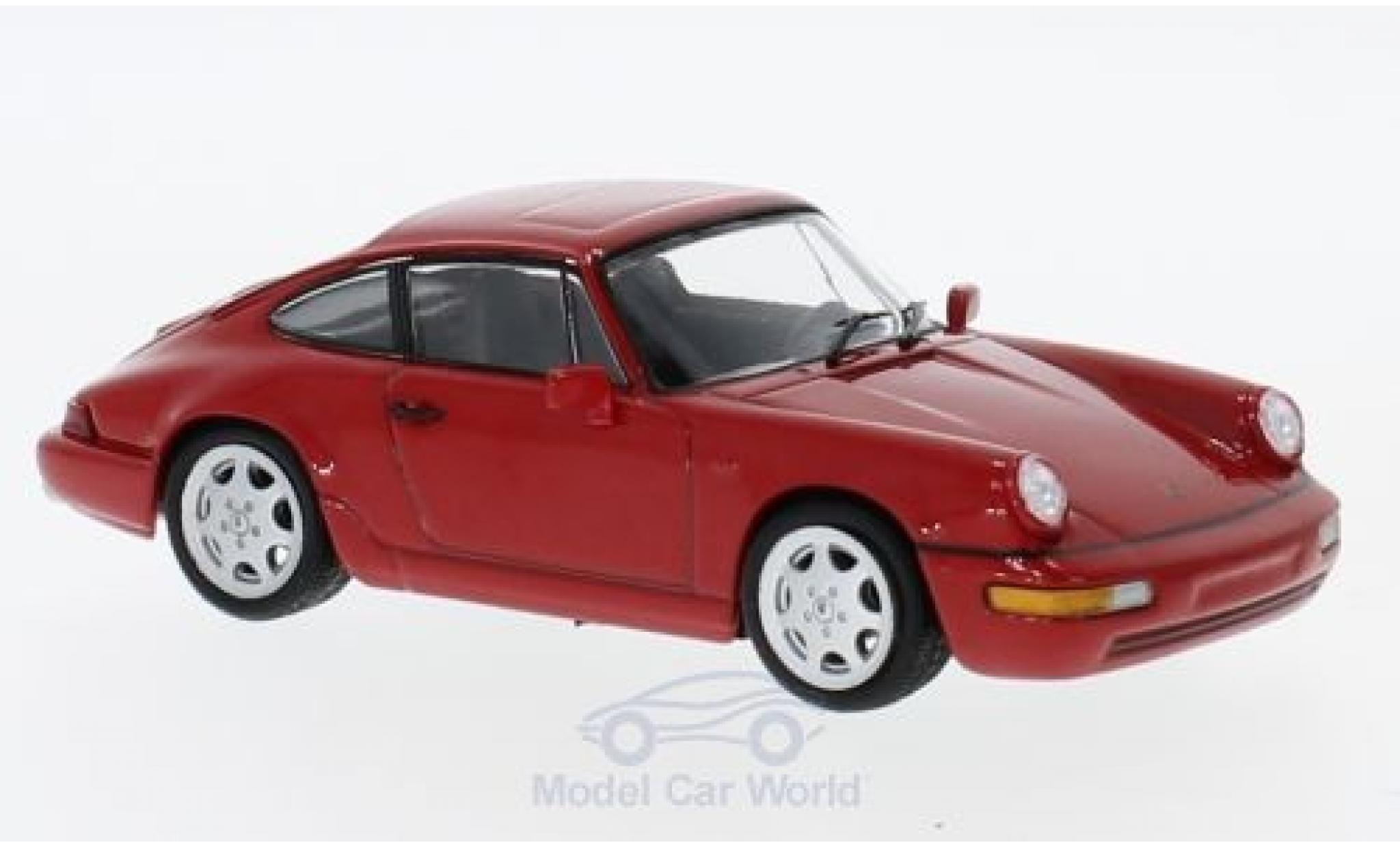 Porsche 964 SC 1/43 SpecialC 911 Carrera 4 rood 1991 911 Collection modelauto