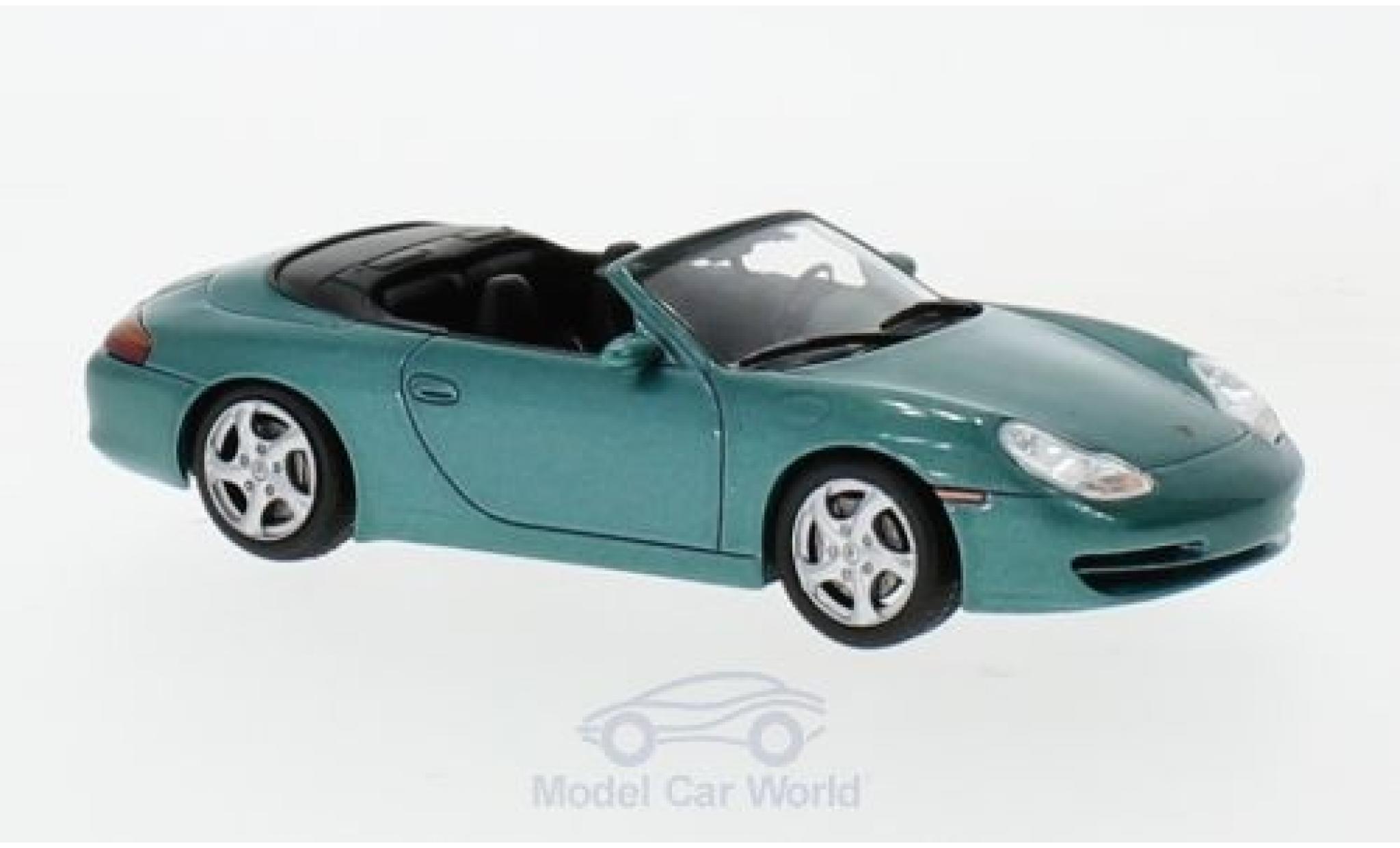 Porsche 996 SC 1/43 SpecialC 911 Carrera Cabriolet metallic groen 1999 911 Collection modelauto