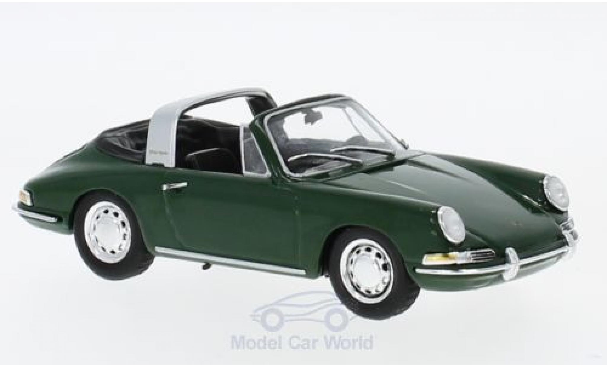 Porsche 911 Targa 1/43 SpecialC Targa groen 1965 Collection modelauto
