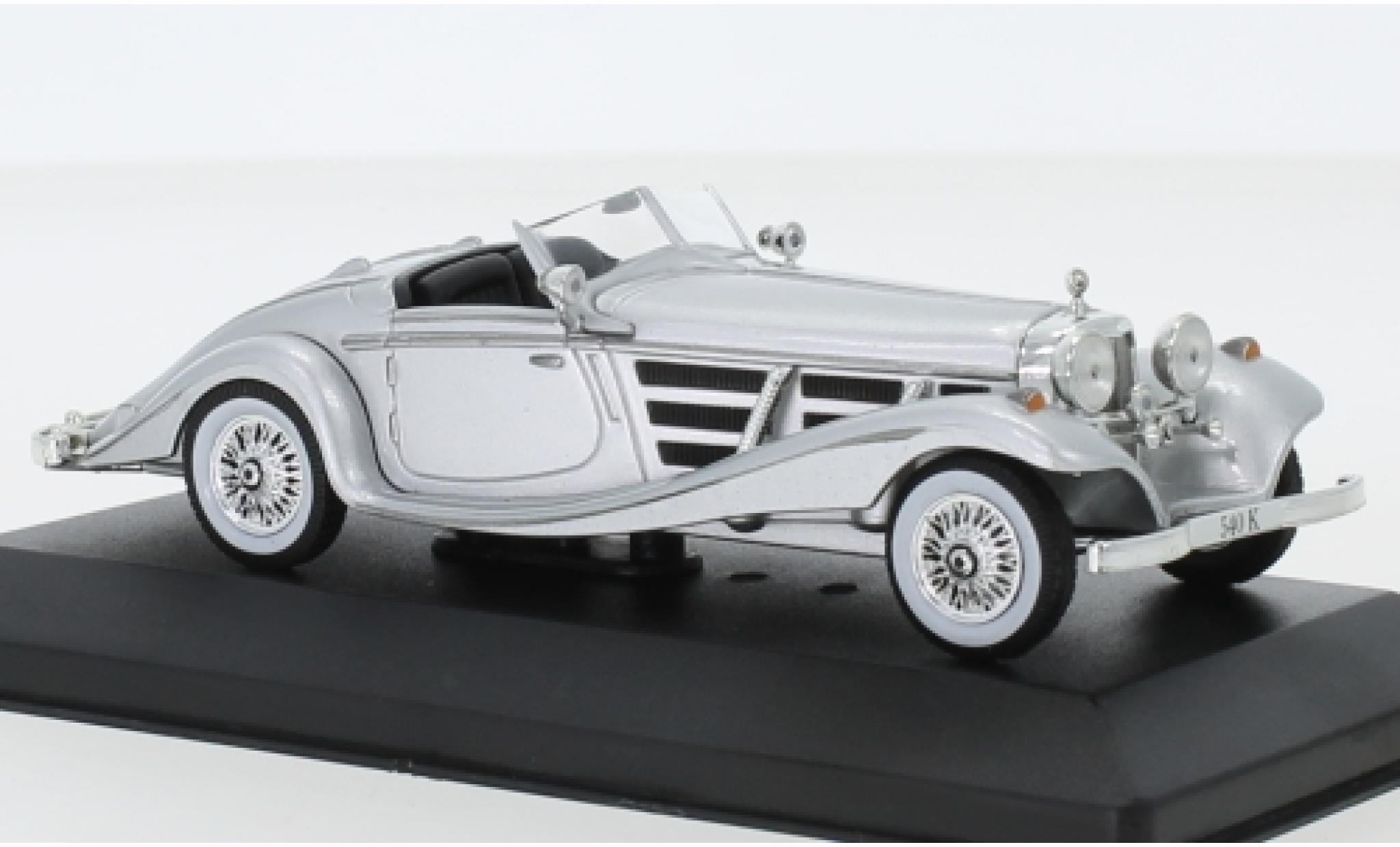 Mercedes 540 1/43 SpecialC K Spezial-Roadster grijs 1936 ohne Vitrine modelauto