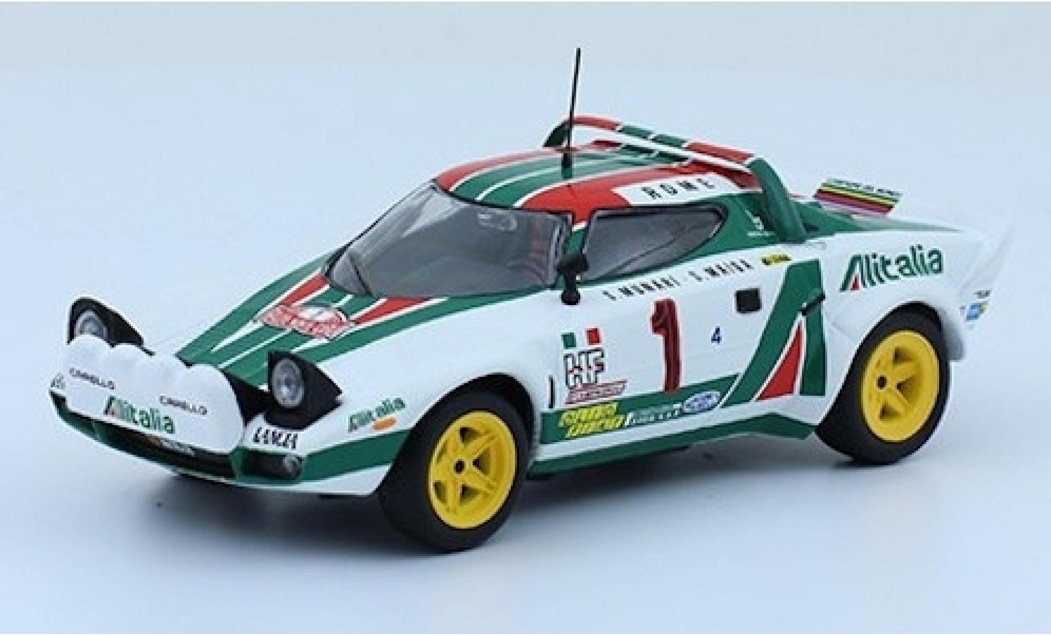 Lancia Stratos 1/43 SpecialC HF No.1 Alitalia Rallye WM Rallye Monte Carlo 1977 S.Munari/S.Maiga ohne Vitrine modelauto