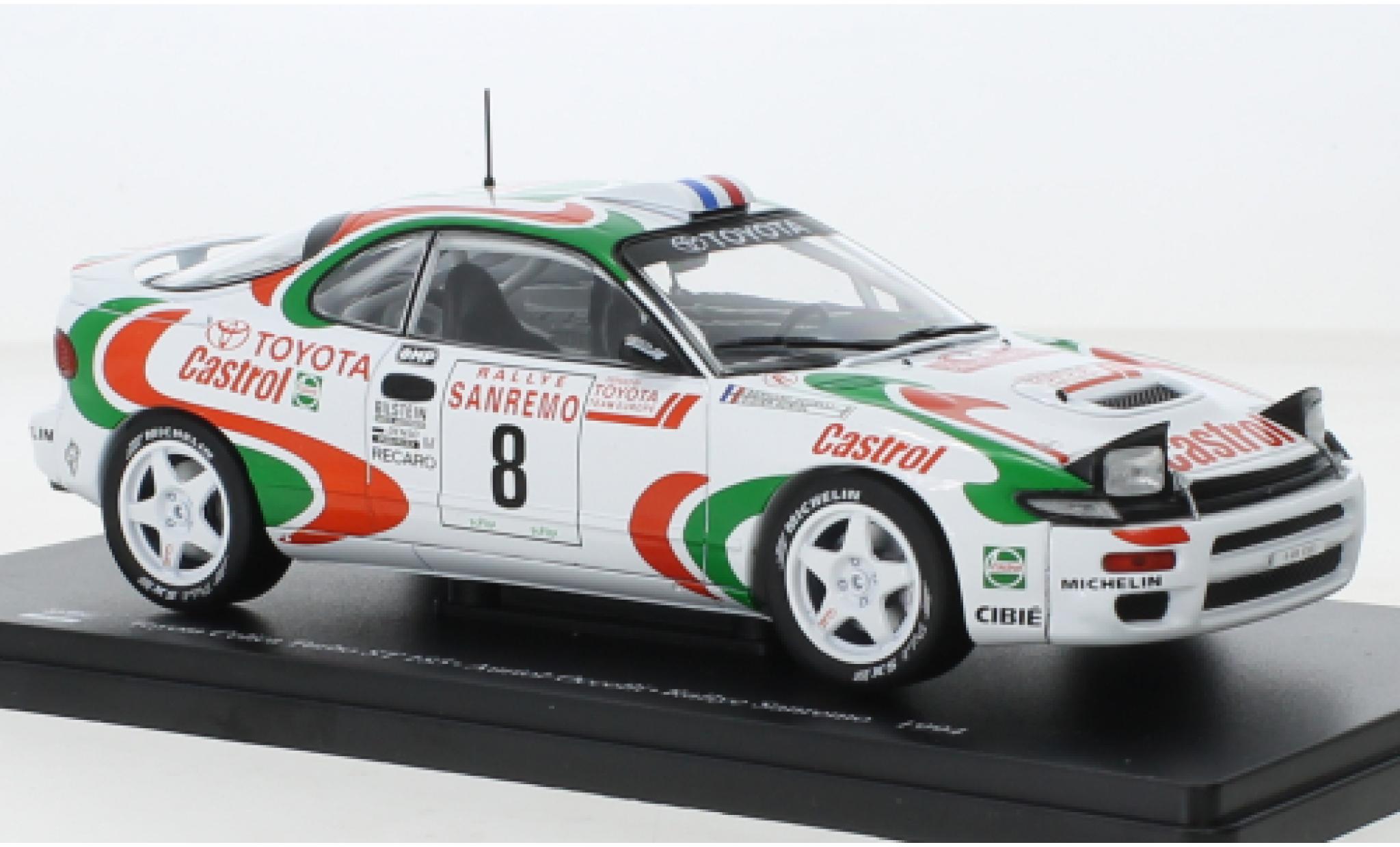 Toyota Celica 1/24 SpecialC .-119 (ST185) Turbo No.8 Castrol Rallye WM Rallye San Remo 1994 modelauto