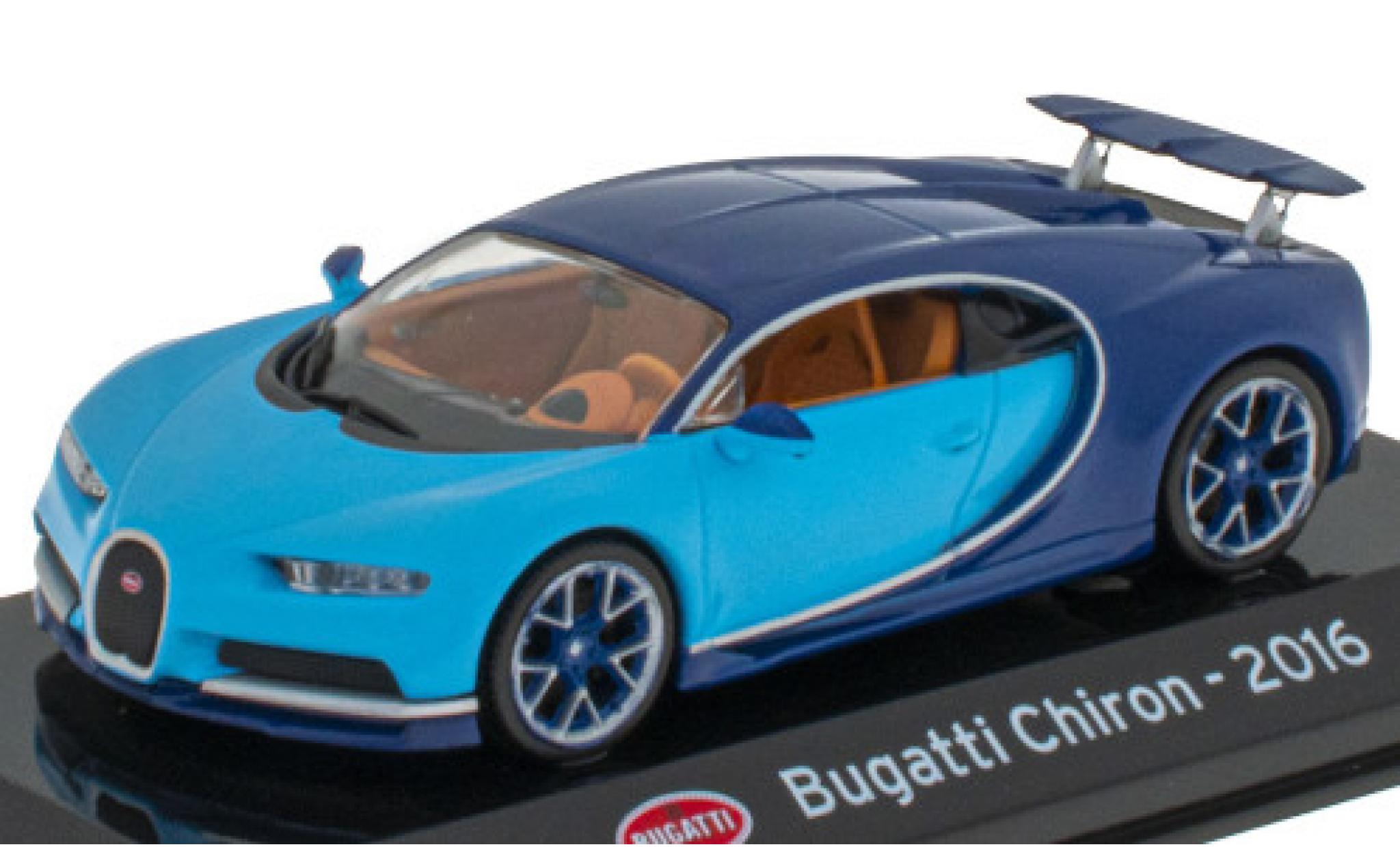 Bugatti Chiron 1/43 SpecialC blauw/blauw 2016 modelauto
