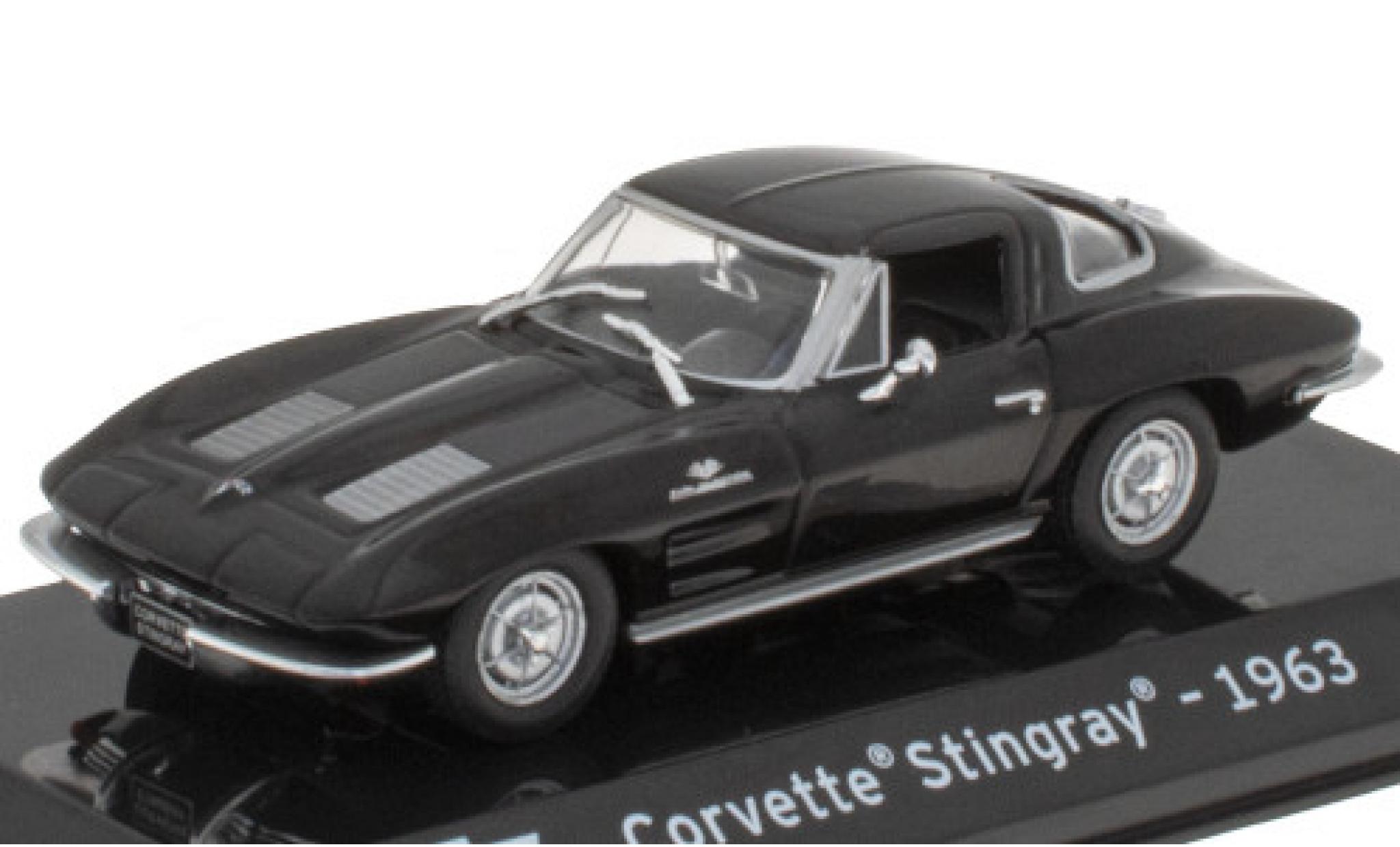 Chevrolet Corvette 1/43 SpecialC Stingray (C2) zwart 1963 Split-Window Coupe modelauto