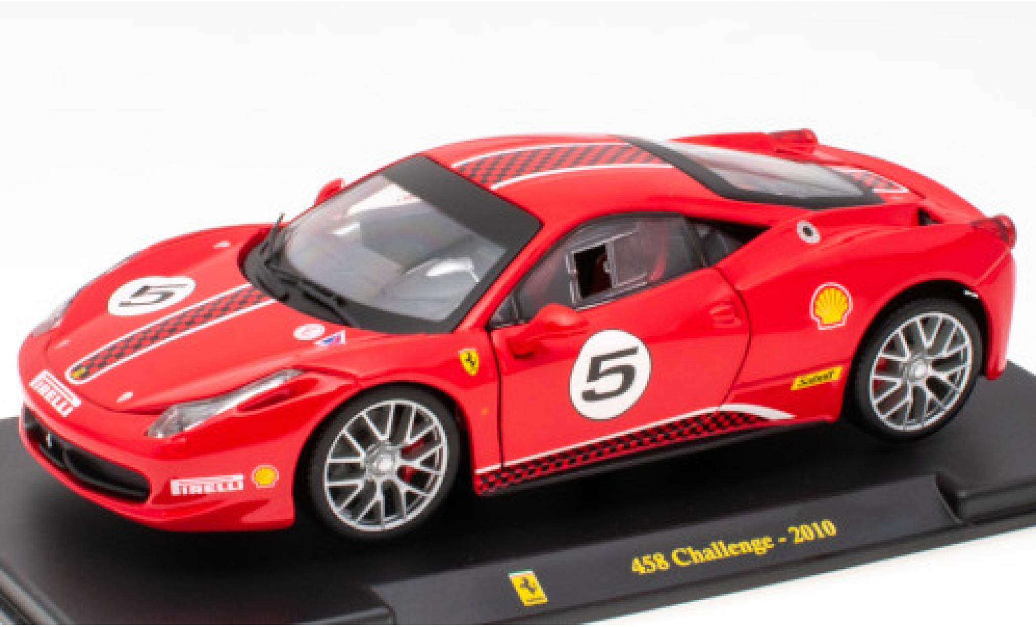 Ferrari 458 1/24 SpecialC Challenge rood No.5 2010 modelauto