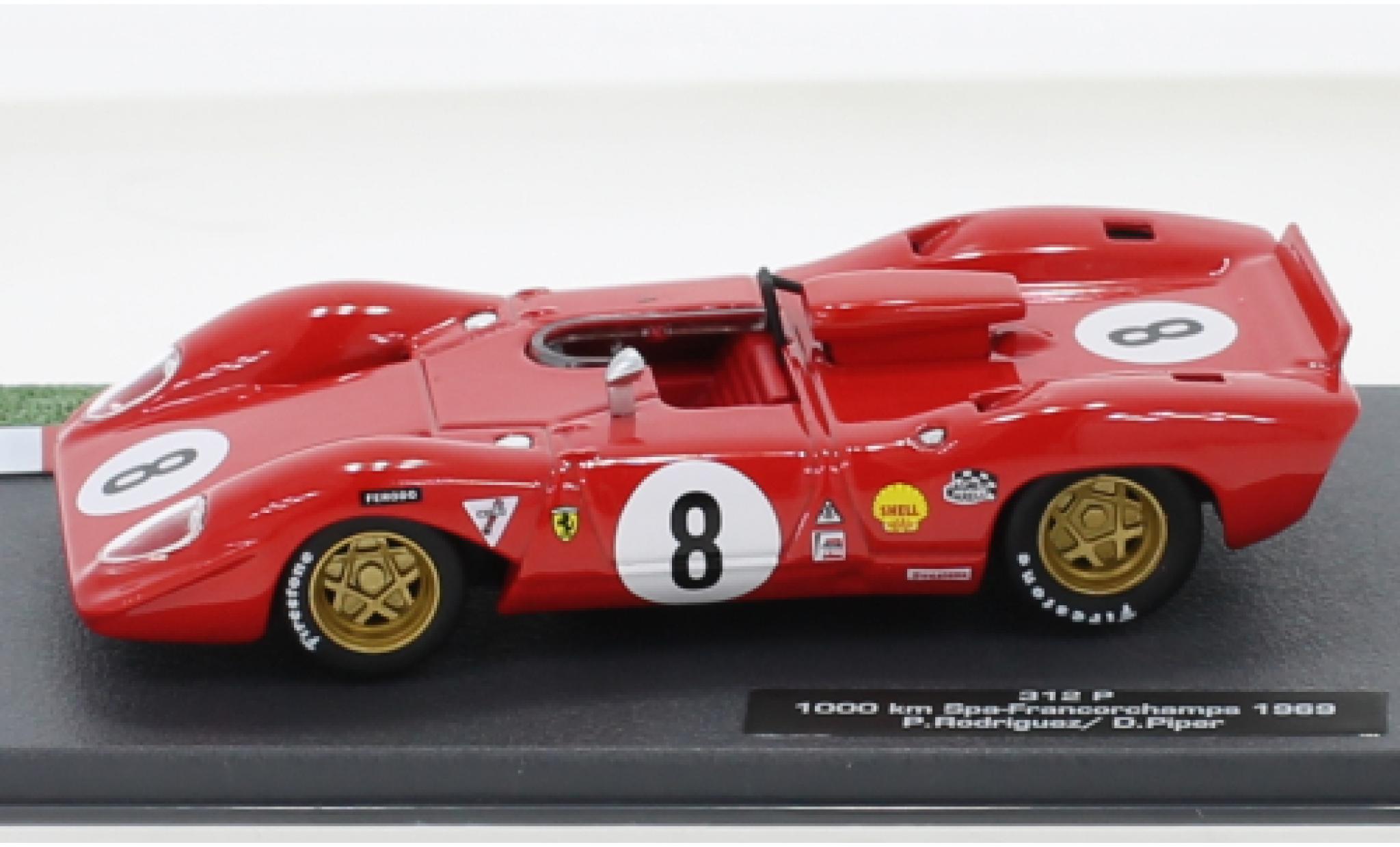 Ferrari 312 1/43 SpecialC P RHD No.8 1000 Km Spa Francorchamps 1969 modelauto