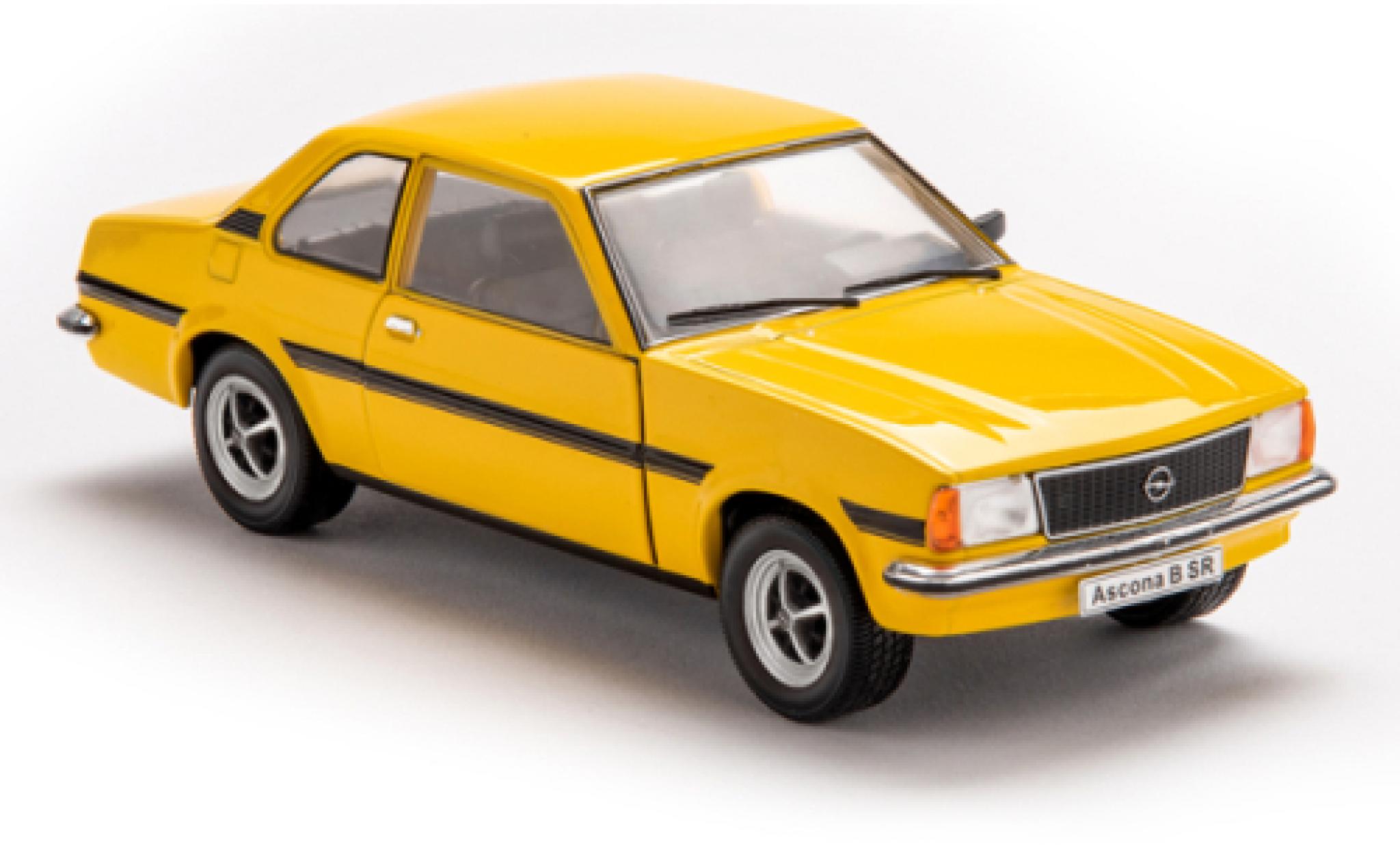 Opel Ascona 1/24 SpecialC B 1.6 SR geel 1975 modelauto