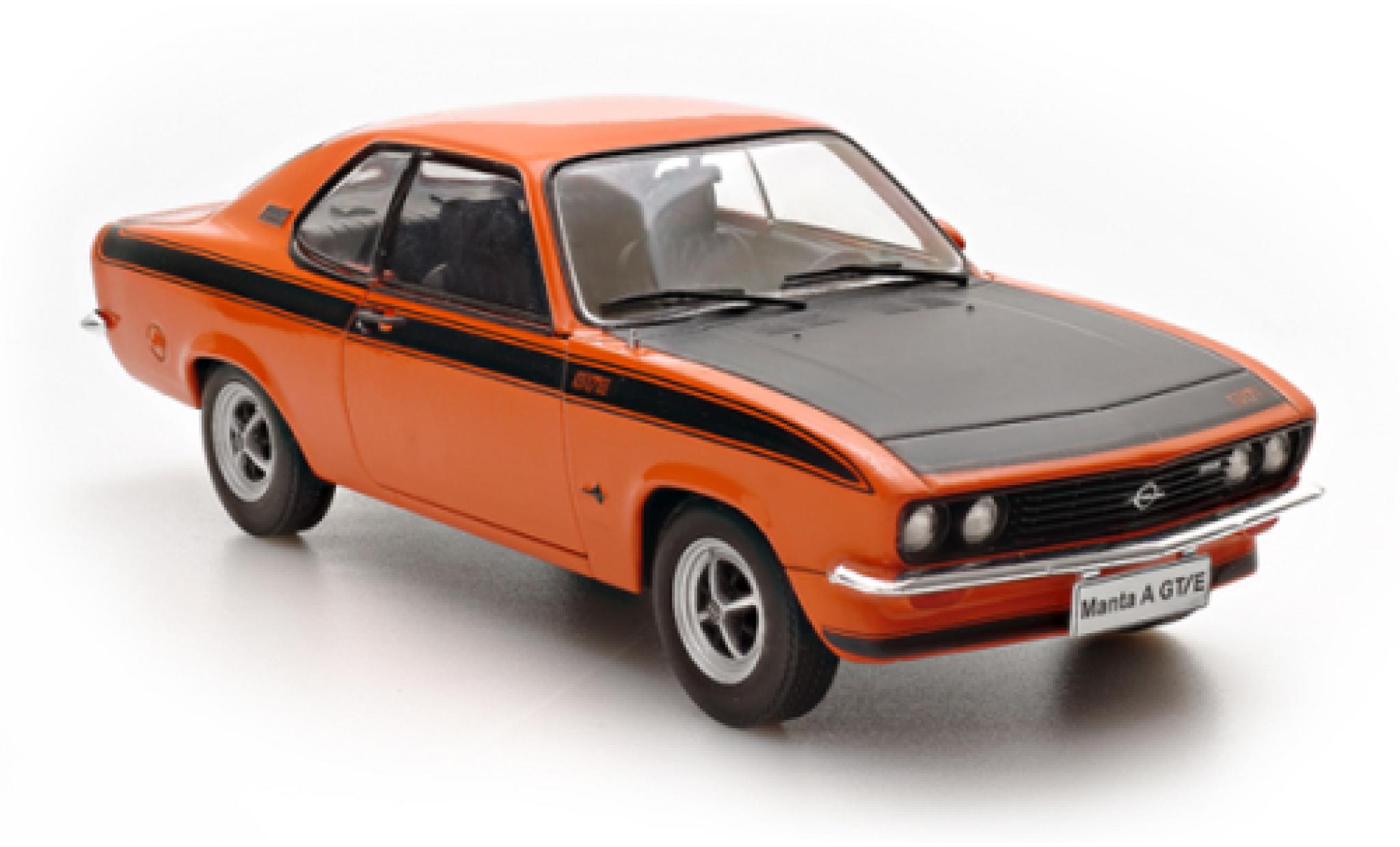 Opel Manta 1/24 SpecialC A GT/E oranje/zwart 1974 modelauto