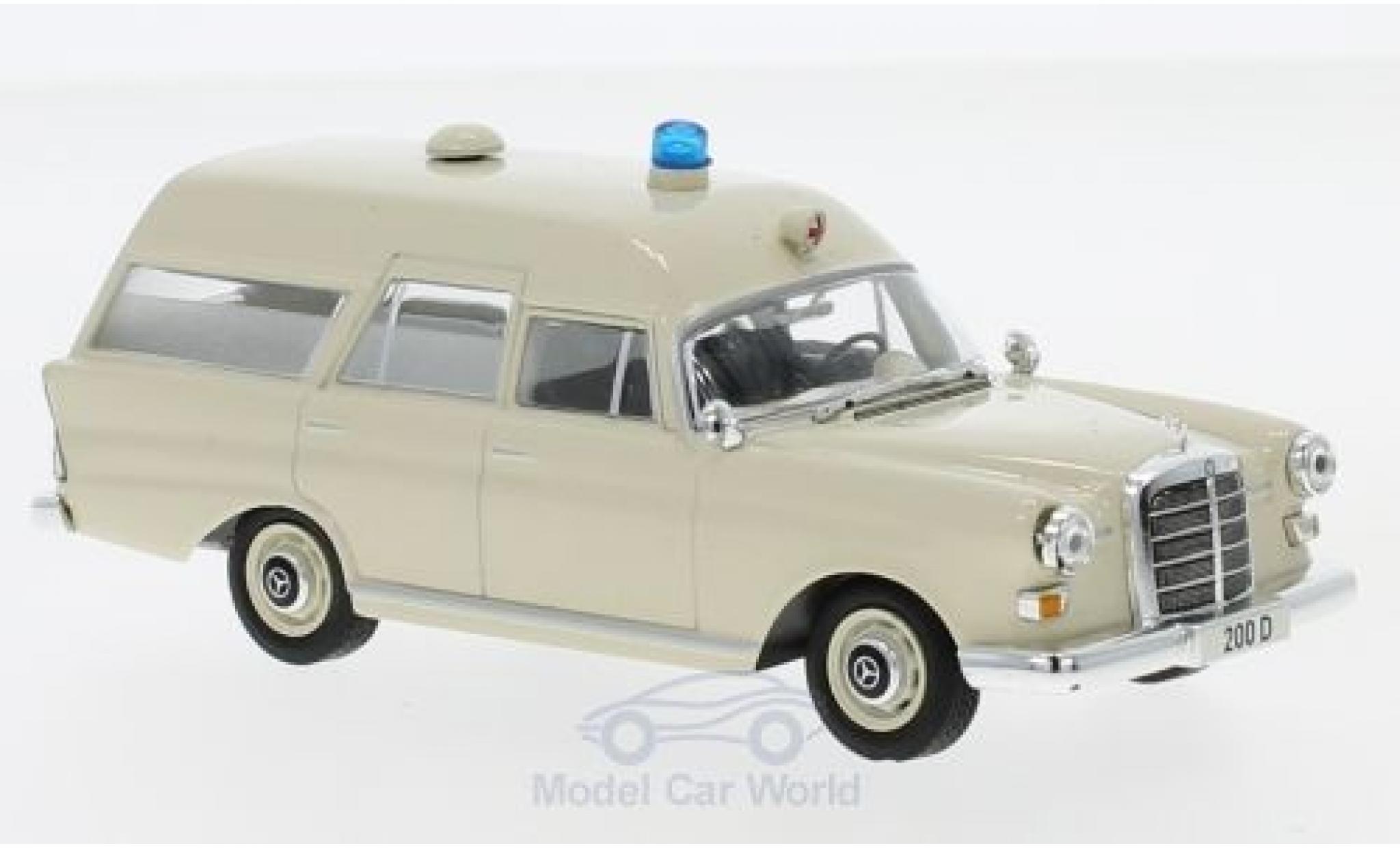 Mercedes 200 1/43 SpecialC D Binz Ambulance (W108) 1965 ohne Vitrine modelauto