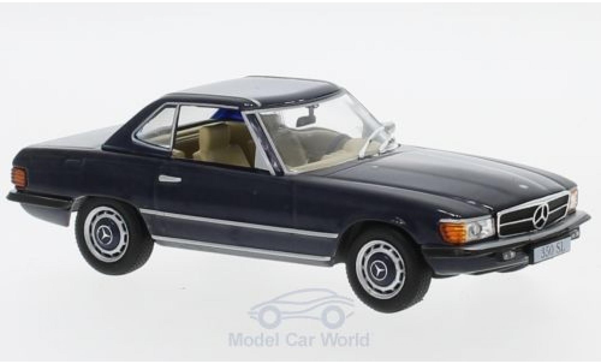 Mercedes 350 1/43 SpecialC SL (R107) blauw 1971 ohne Vitrine modelauto