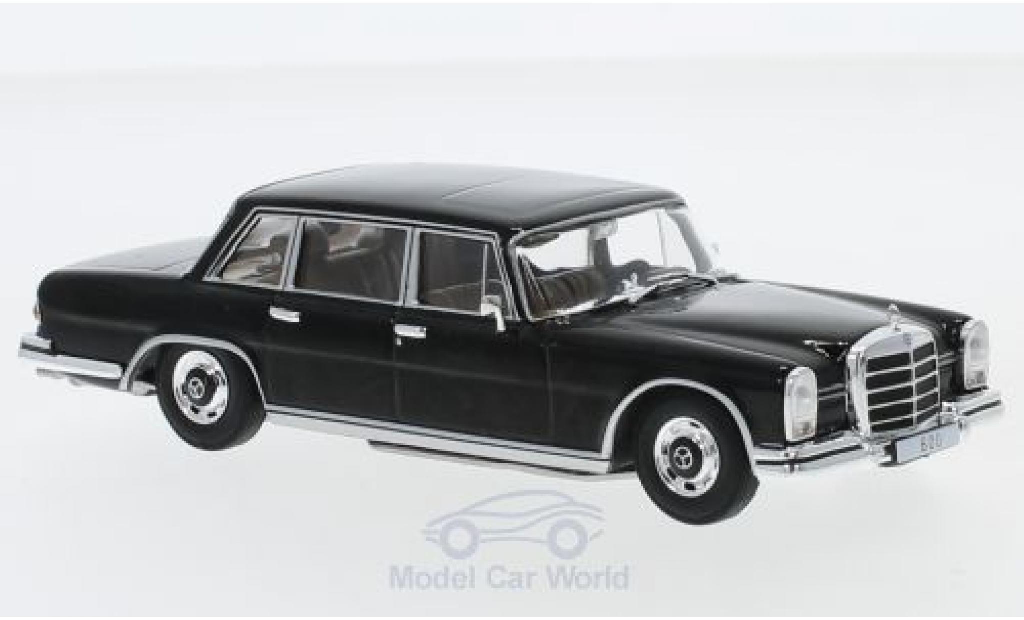 Mercedes 600 1/43 SpecialC (W100) zwart 1964 ohne Vitrine modelauto