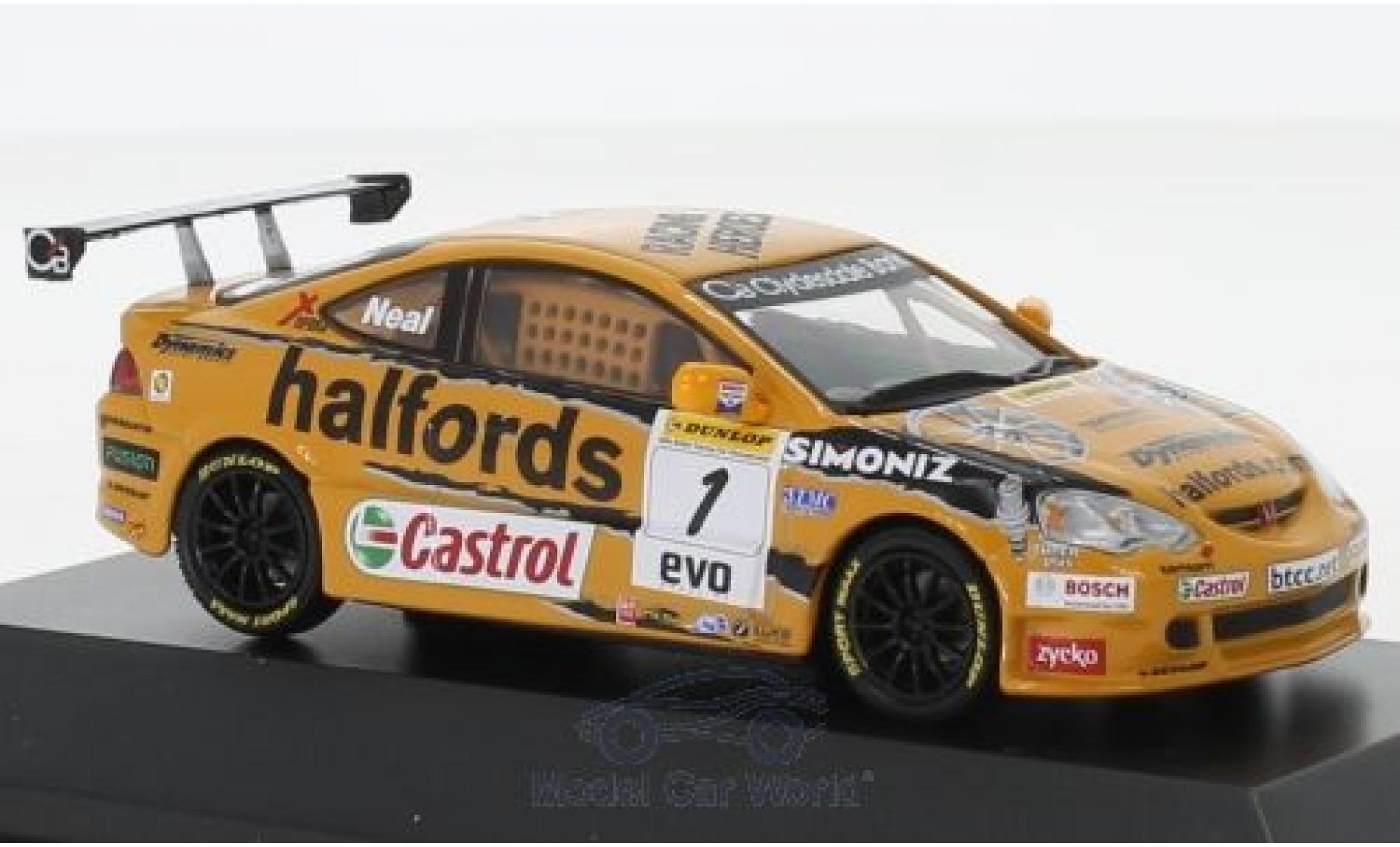 Honda Integra 1/43 SpecialC Type-R RHD No.1 Team Halfords BTCC 2006 M.Neal modelauto