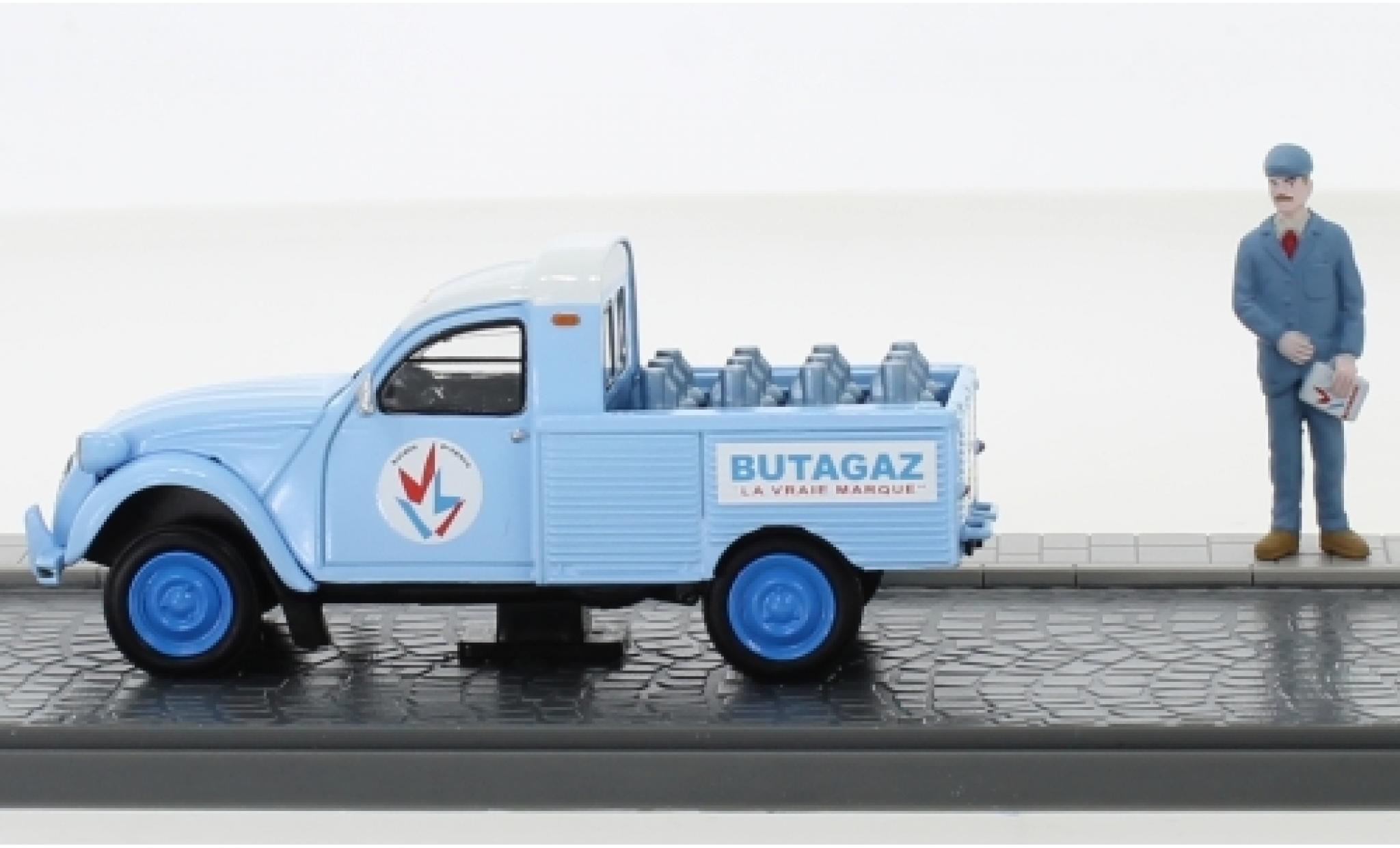 Citroen 2CV 1/43 SpecialC 2 CV Pick-Up Butagaz avec figurine sans Vitrine modelauto