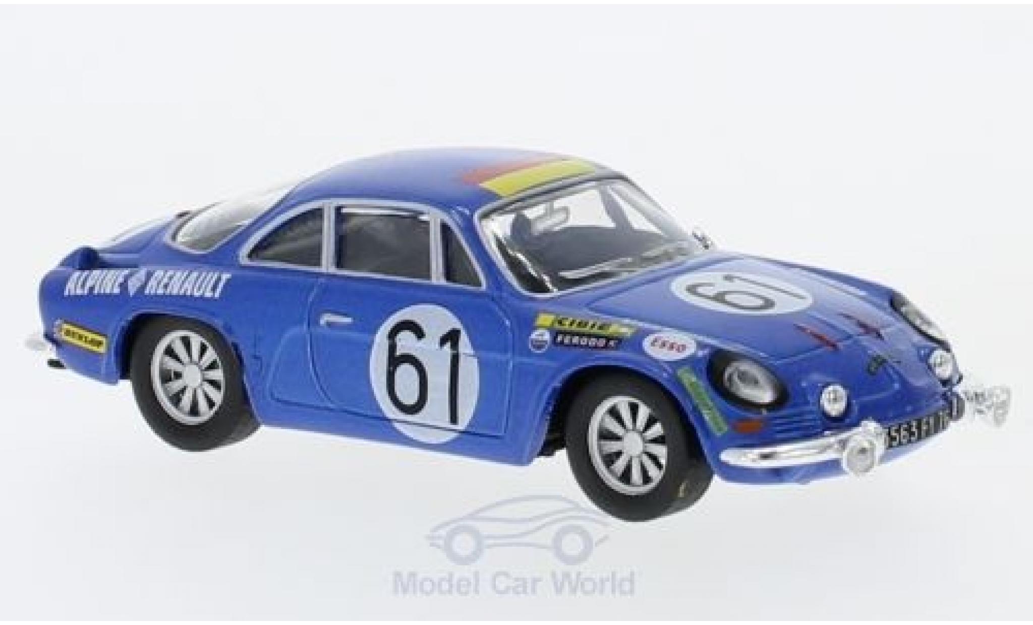 Alpine A110 1/18 SpecialC Renault No.61 24h Le Mans 1968 J.Bourdon/M.Nussbaumer ohne Vitrine modelauto
