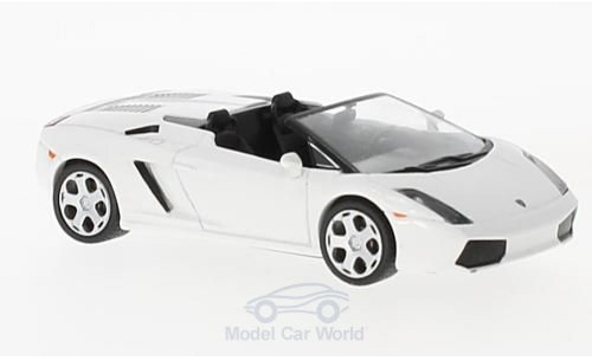 Lamborghini Gallardo Spyder 1/43 SpecialC Spyder wit 2005 modelauto