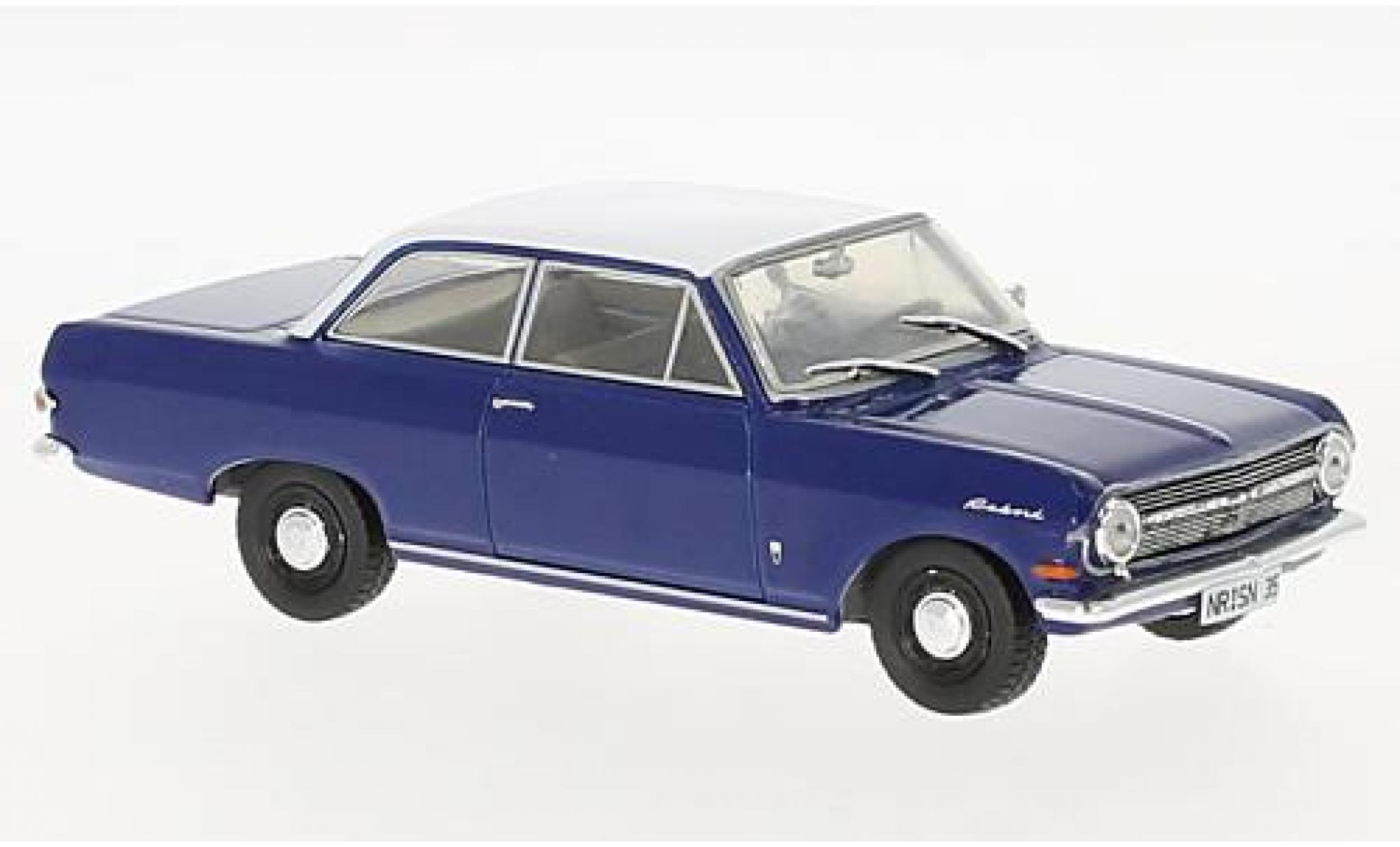 Opel Rekord 1/43 SpecialC A blauw/wit 1963 sans Vitrine modelauto