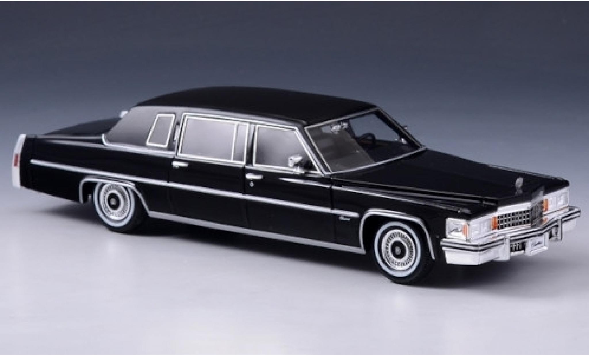 Cadillac Fleetwood 1/43 Stamp Models Sedan zwart/matt-zwart 1978 modelauto