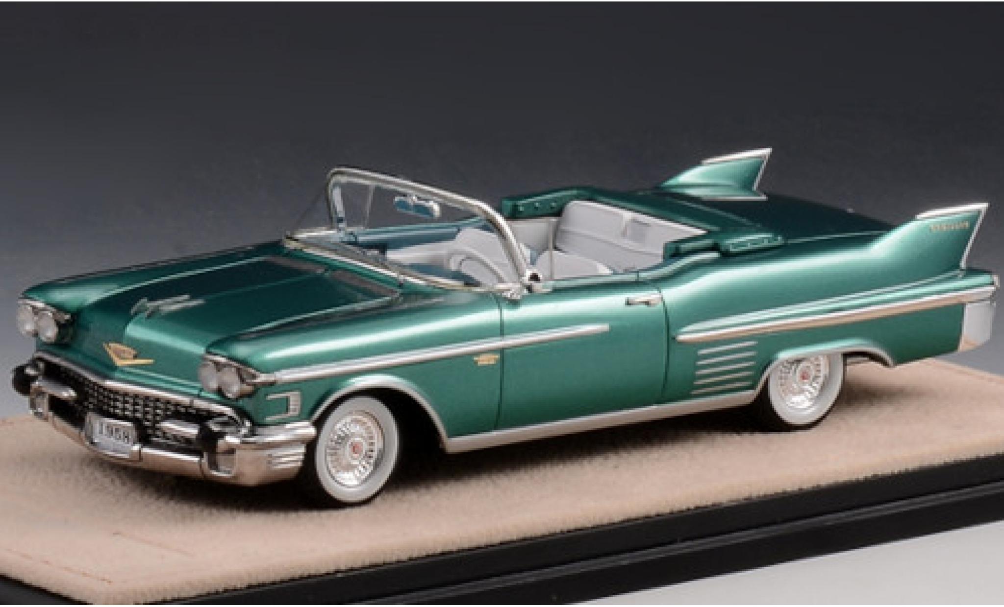 Cadillac Series 62 1/43 Stamp Models Cabriolet metallic groen 1958 modelauto