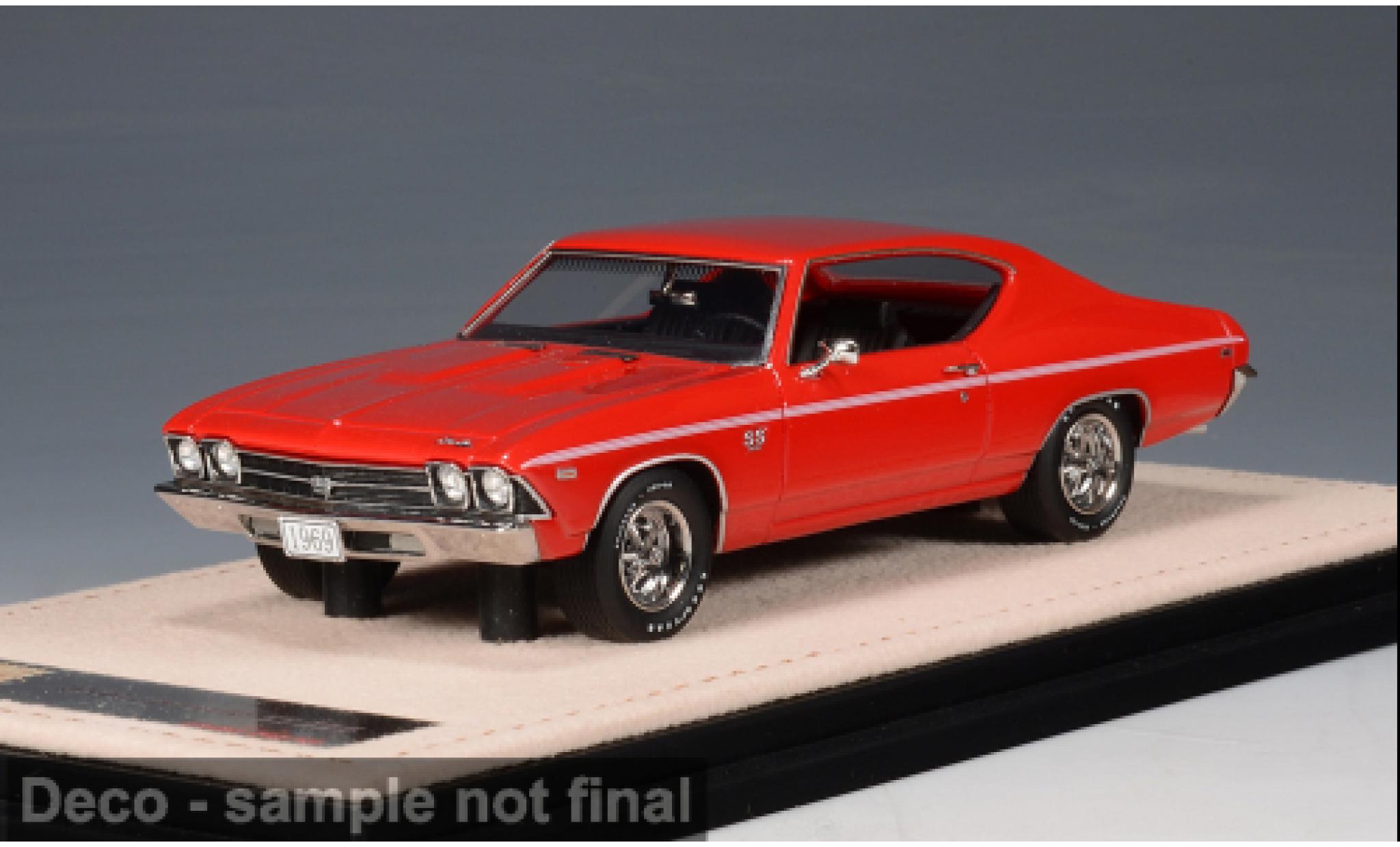 Chevrolet Chevelle 1/43 Stamp Models SS 396 rood 1969 1:43 modelauto