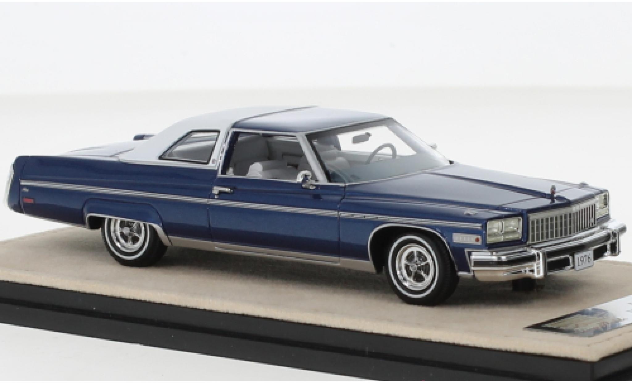 Buick Electra 1/43 Stamp Models 225 limited Coupe metallic blauw/wit 1976 modelauto