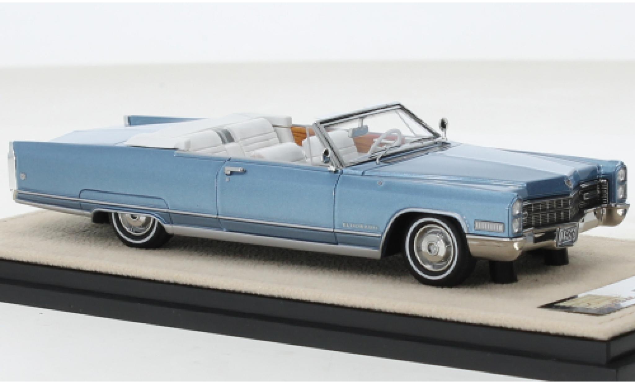 Cadillac Eldorado 1/43 Stamp Models Cabriolet metallic blauw clair 1966 modelauto