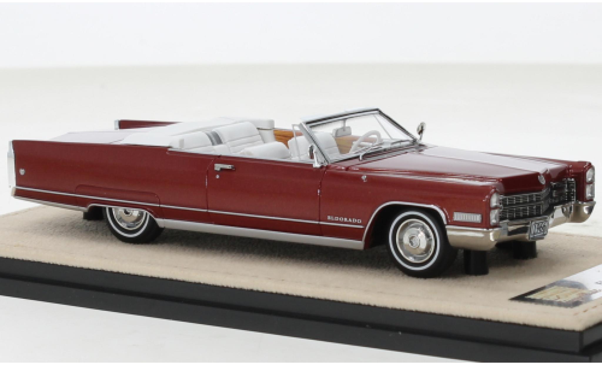 Cadillac Eldorado 1/43 Stamp Models Cabriolet rood 1966 modelauto