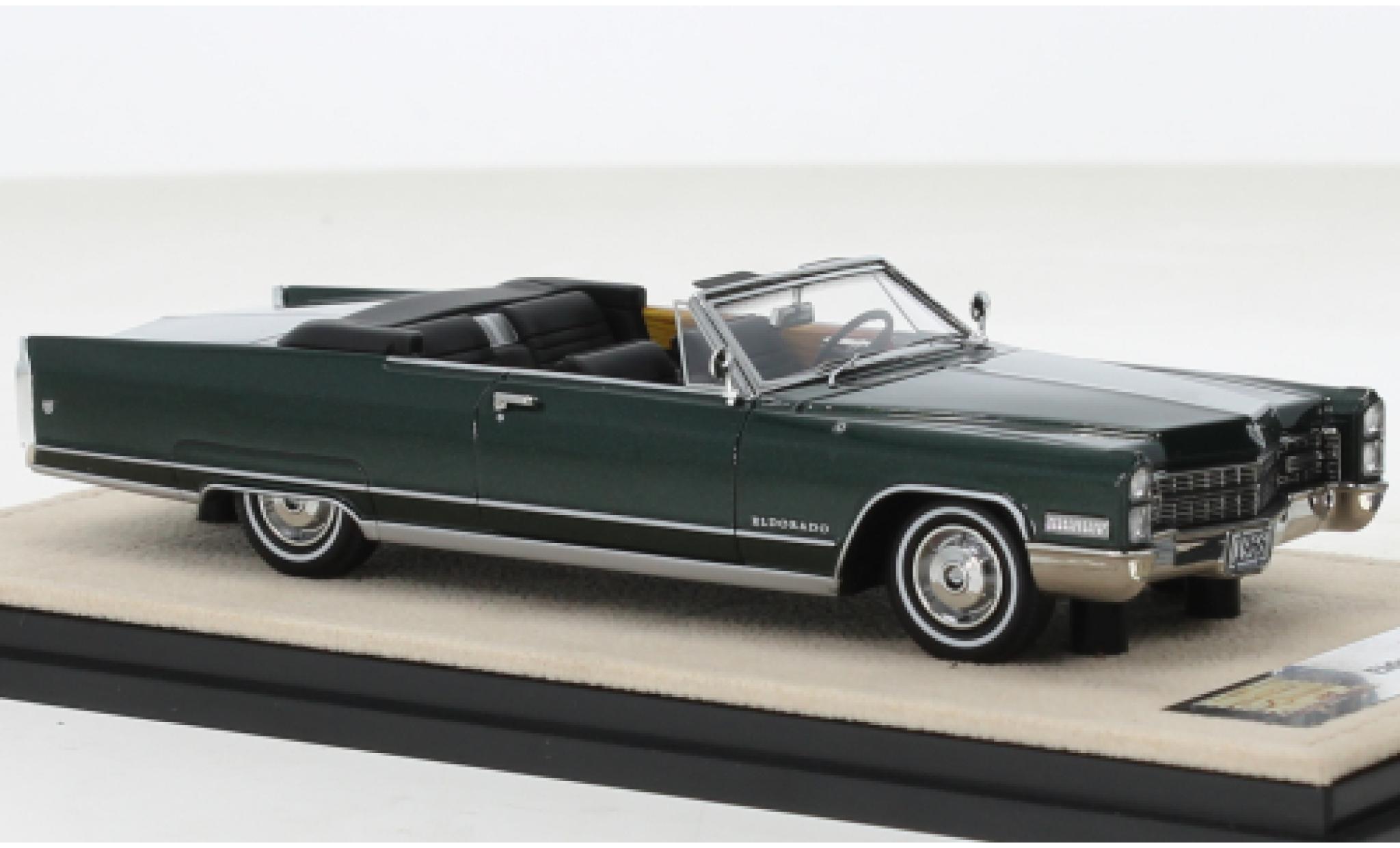 Cadillac Eldorado 1/43 Stamp Models Cabriolet groen fonc&eacute; 1966 modelauto