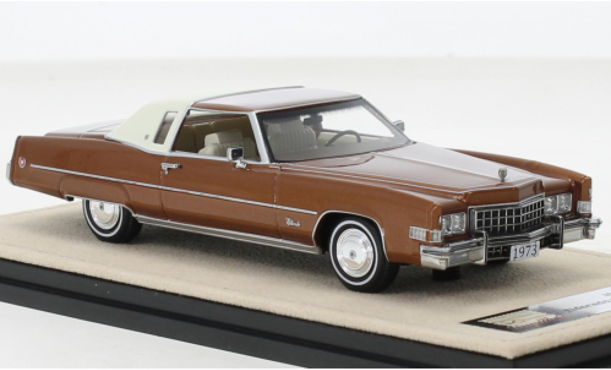 Cadillac Eldorado 1/43 Stamp Models Douane cabriolet metallic brun 1973 modelauto