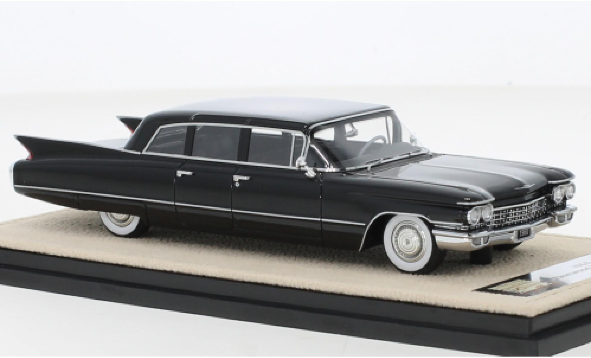 Cadillac Fleetwood 1/43 Stamp Models 75 Sedan zwart 1960 modelauto