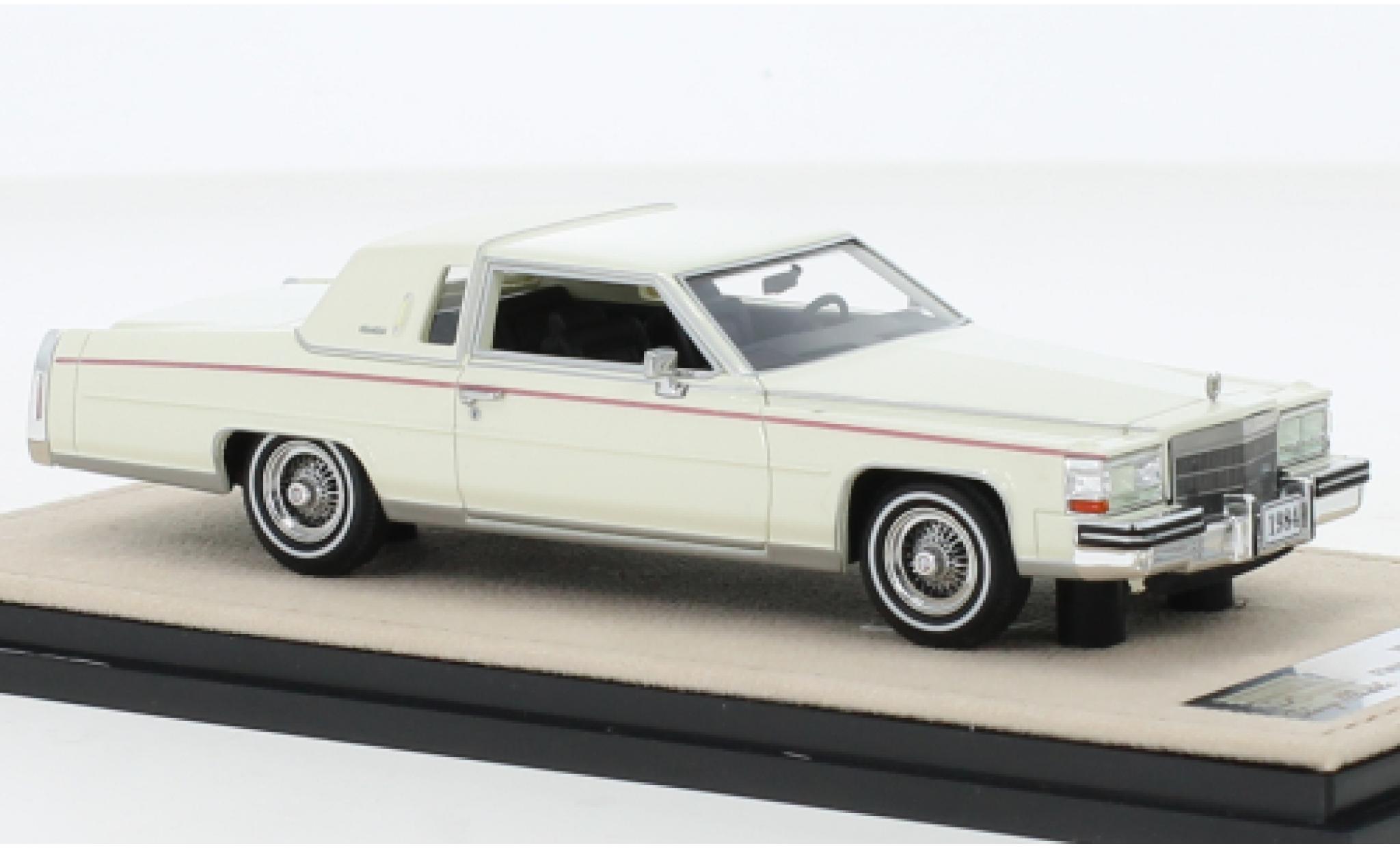 Cadillac Fleetwood 1/43 Stamp Models Brougham Coupe wit 1984 modelauto