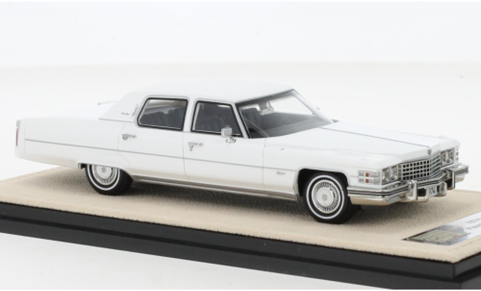 Cadillac Fleetwood 1/43 Stamp Models Brougham wit 1974 modelauto