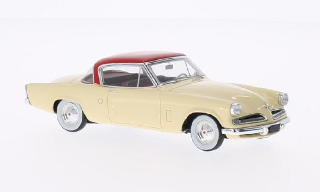 Studebaker Champion 1/43 Spark beige/rood 1953 modelauto