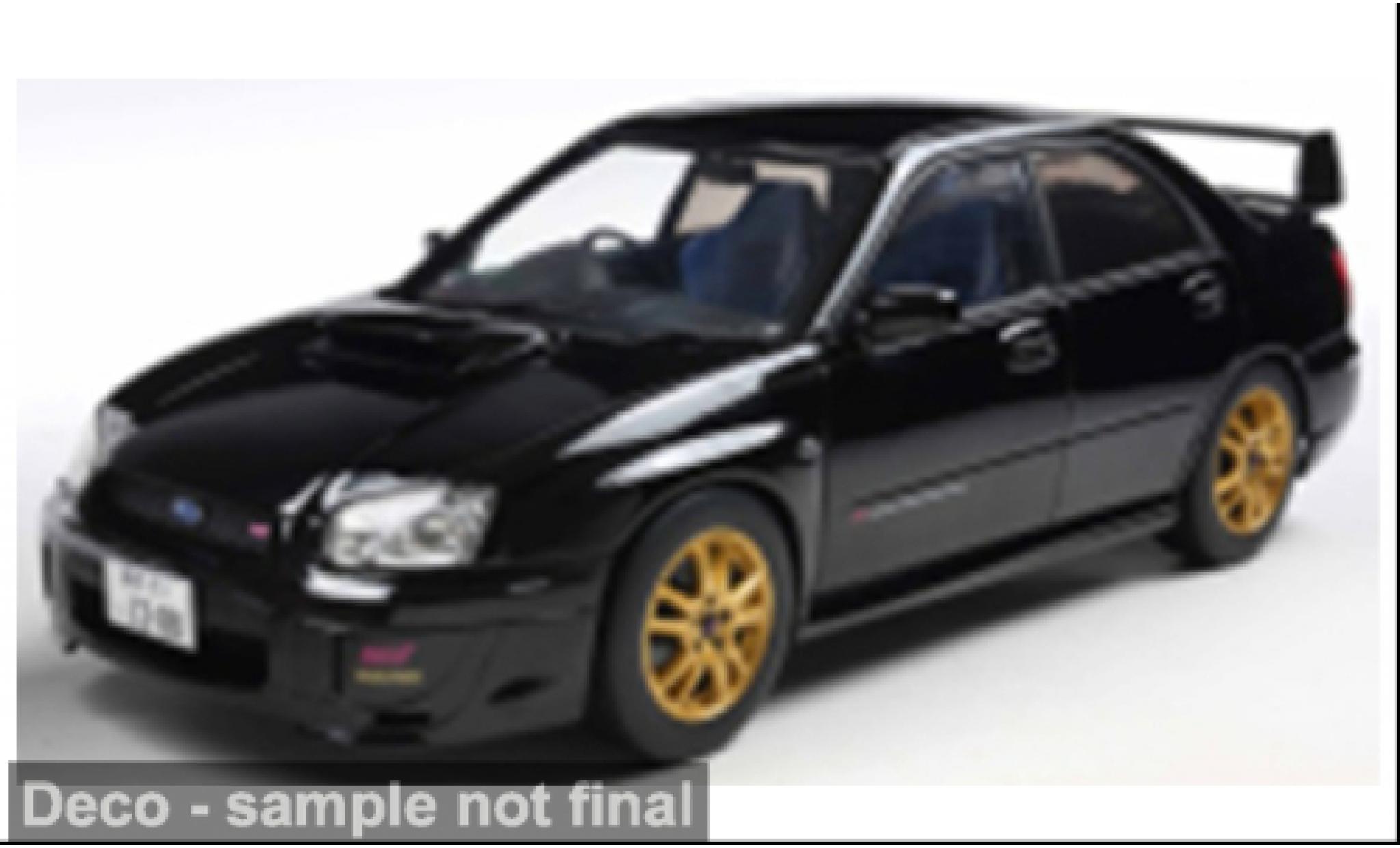 Subaru Impreza 1/18 Solido WRX STi zwart 1:18 modelauto