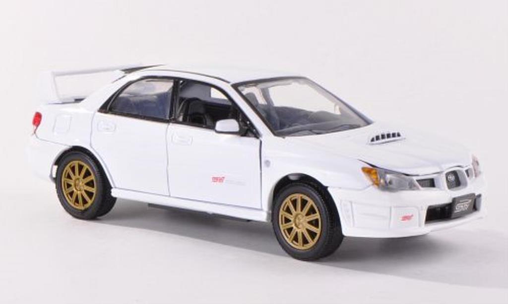 Subaru Impreza WRX 1/24 Motormax WRX STi wit modelauto