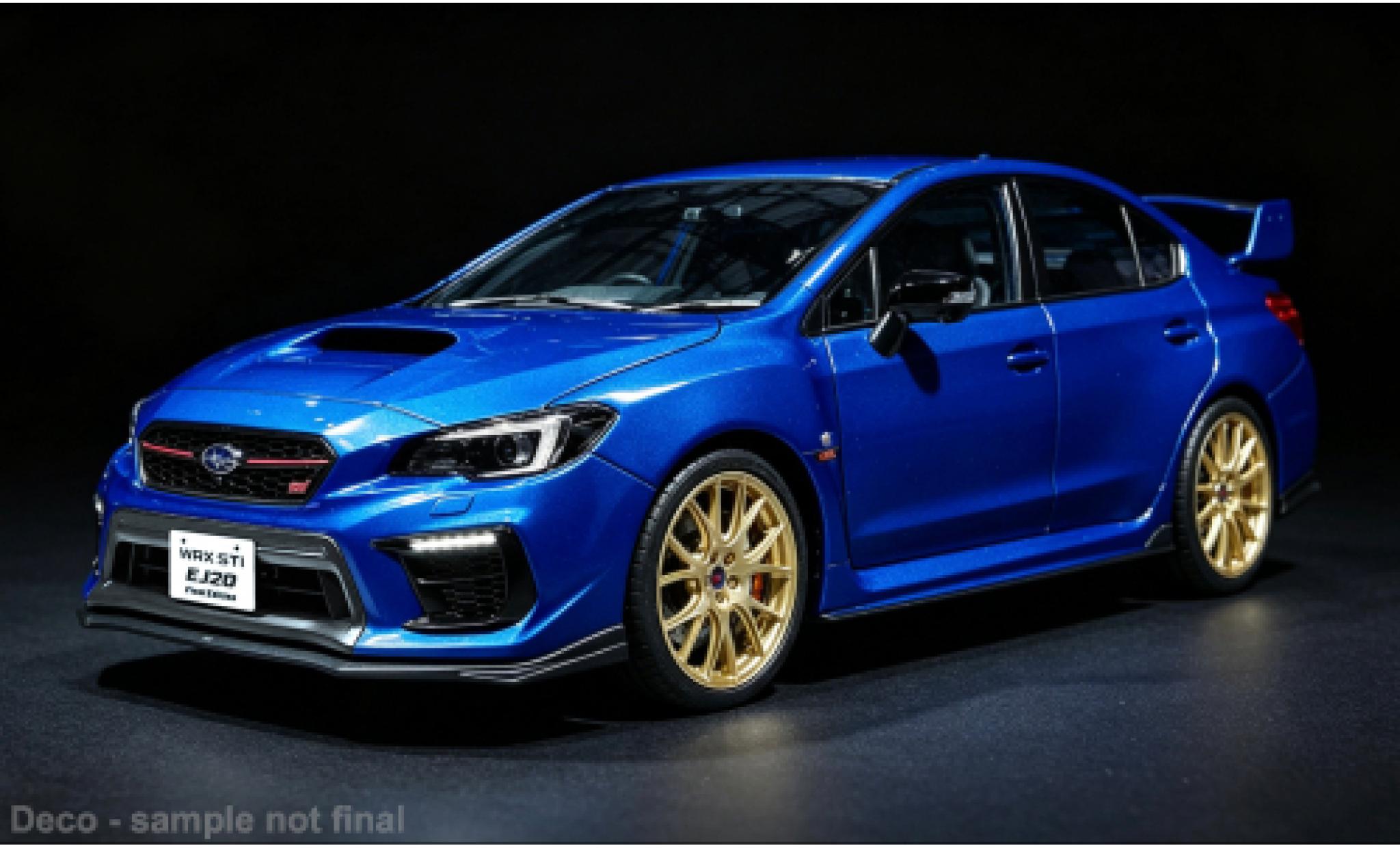 Subaru WRX 1/18 Sun Star STI EJ20 blauw 1:18 modelauto