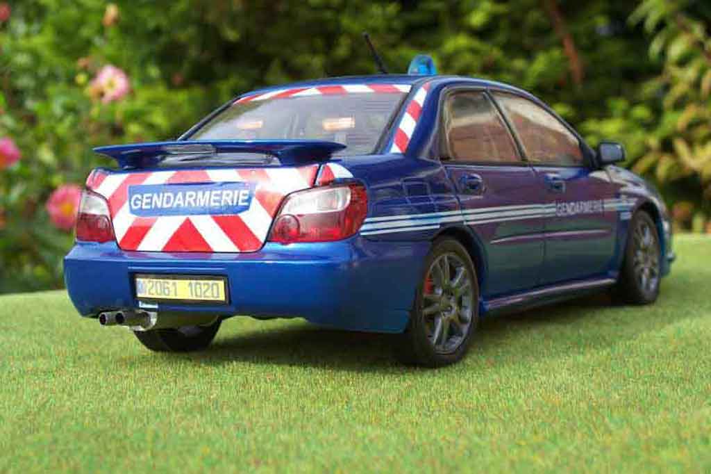 Subaru Impreza Police STI gendarmerie / politie 1/18 Autoart