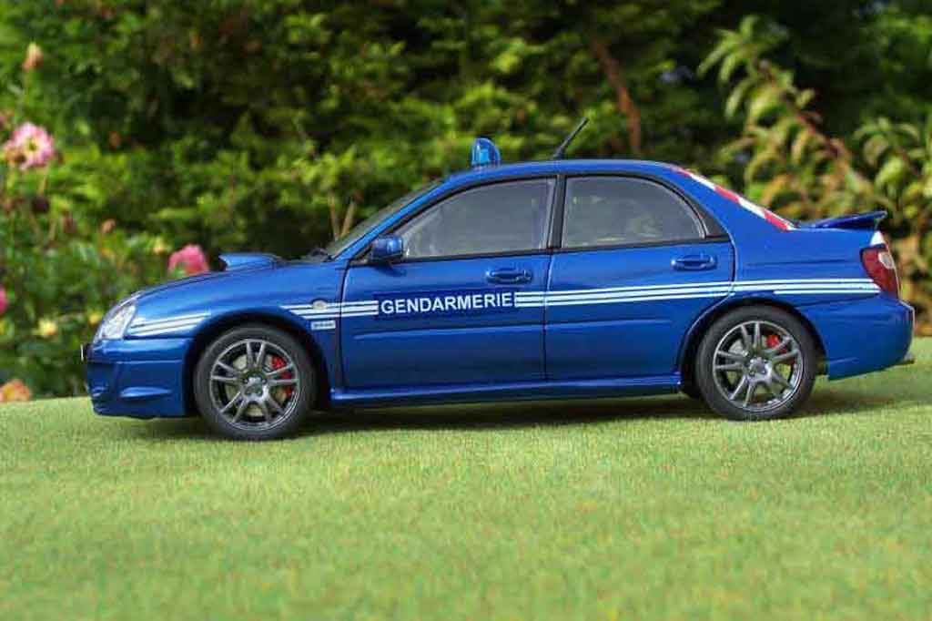 Subaru Impreza Police STI gendarmerie / politie 1/18 Autoart