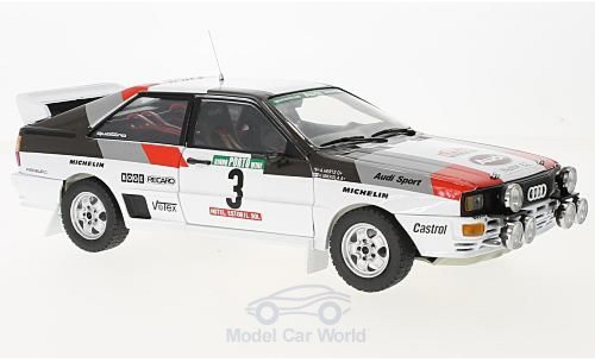 Audi Quattro 1/18 Sun Star A1 No.3 Rallye WM Rally Portugal 1983 H.Mikkola/A.Hertz ohne Vitrine modelauto