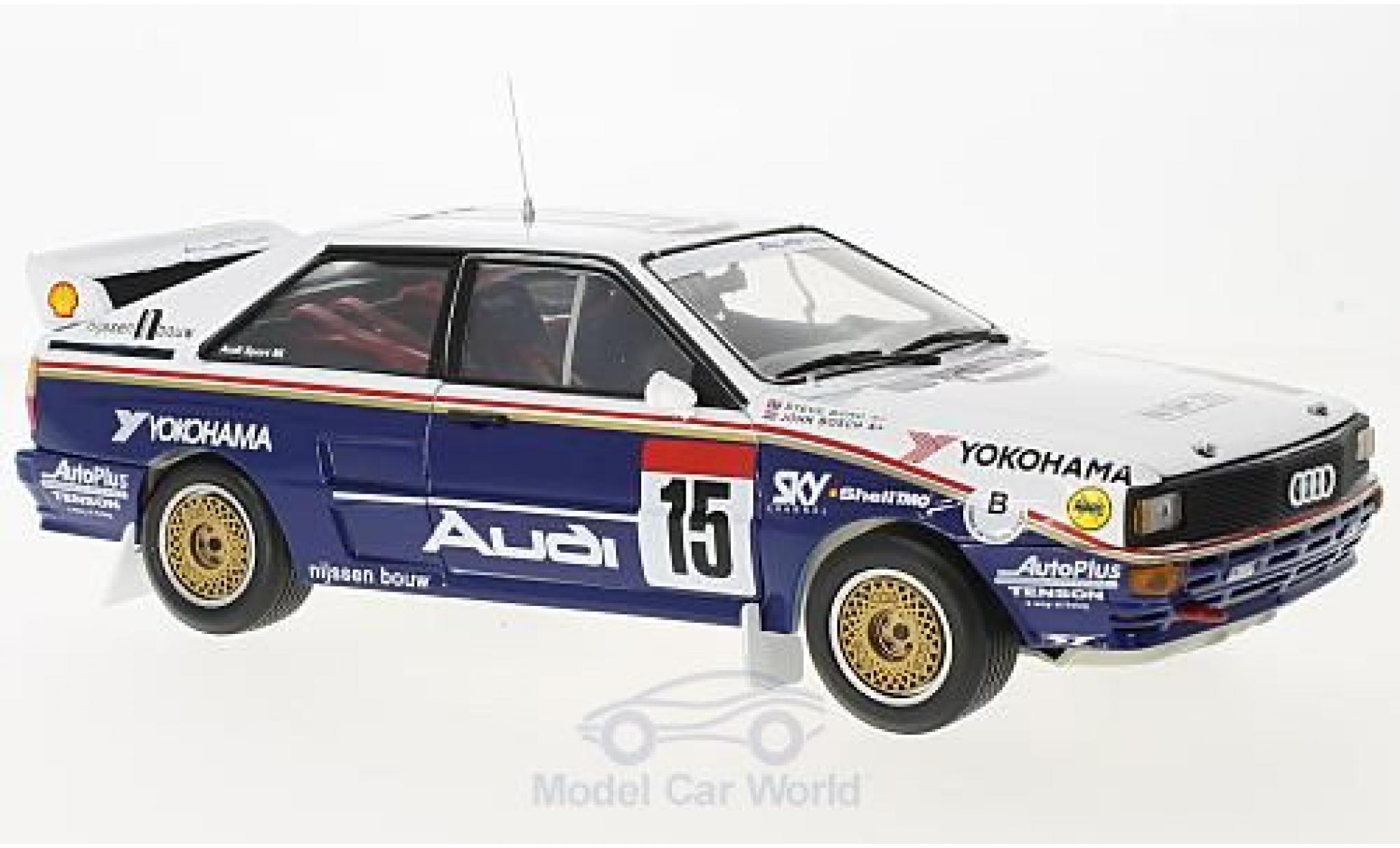 Audi Quattro 1/18 Sun Star A2 No.15 Rothmans 24h Ypres 1986 mit Decals J.Bosch/S.Bond modelauto
