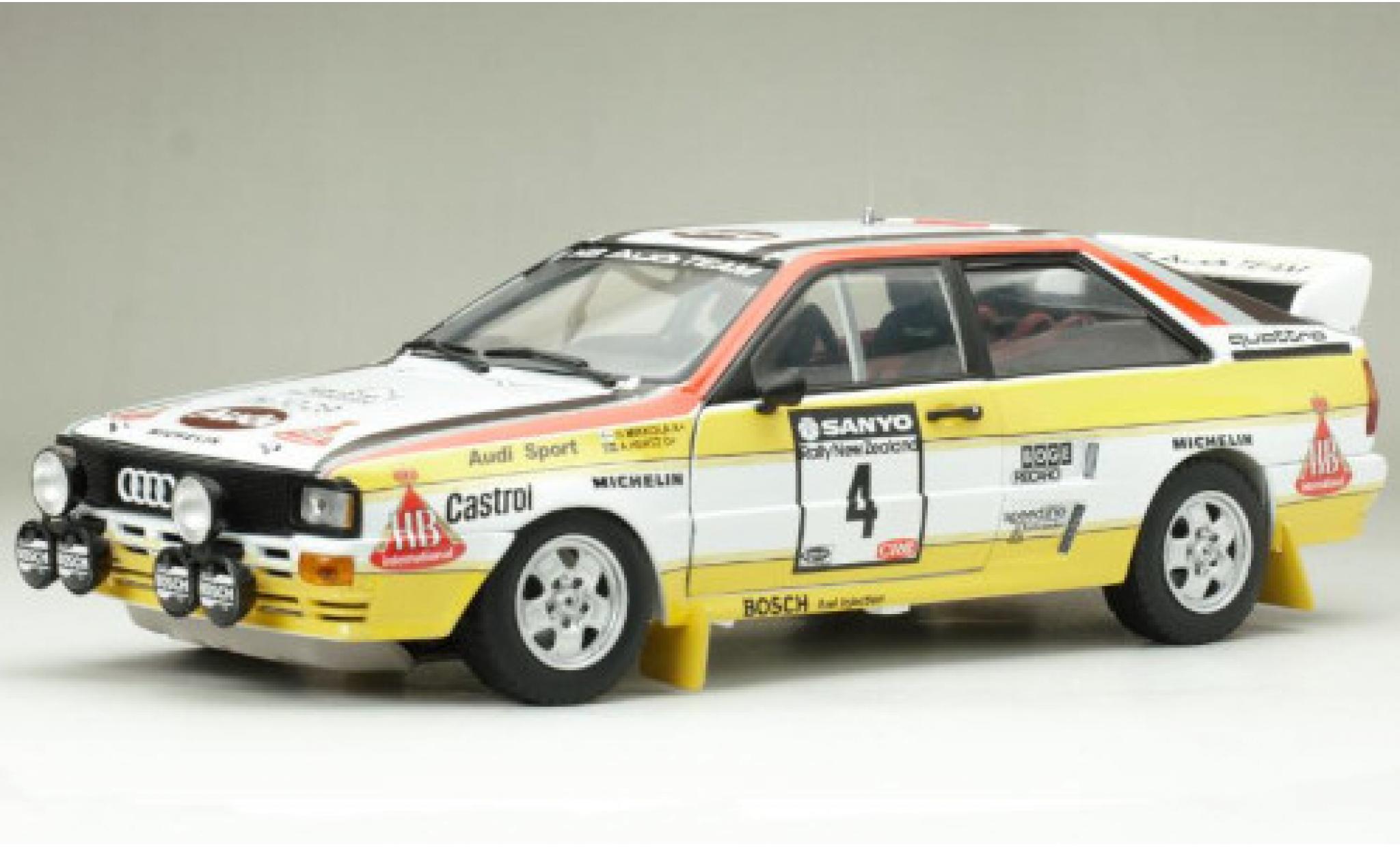 Audi Quattro 1/18 Sun Star A2 No.4 HB Team HB Rally Neuseeland 1984 y compris les Decals H.Mikkola/A.Hertz modelauto