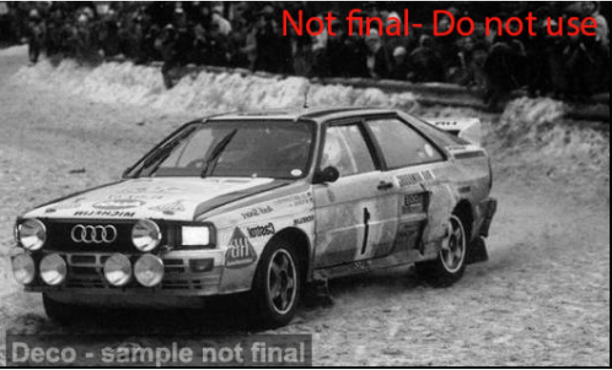 Audi Quattro 1/18 Sun Star A2 Rallye Monte-Carlo 1984 #1 1:18 modelauto