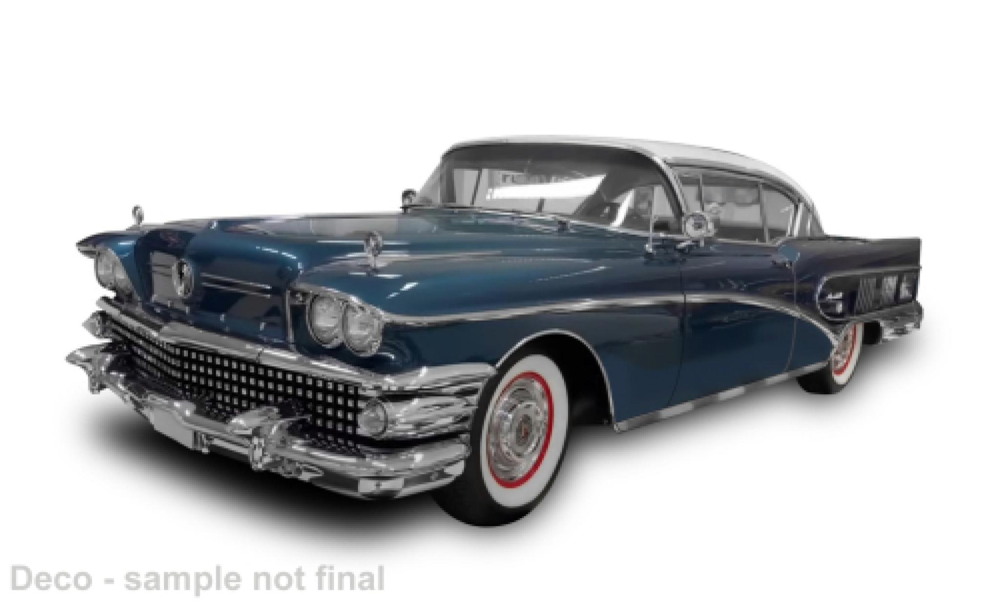 Buick Limited 1/18 Sun Star Riviera Coupe blauw 1958 1:18 modelauto