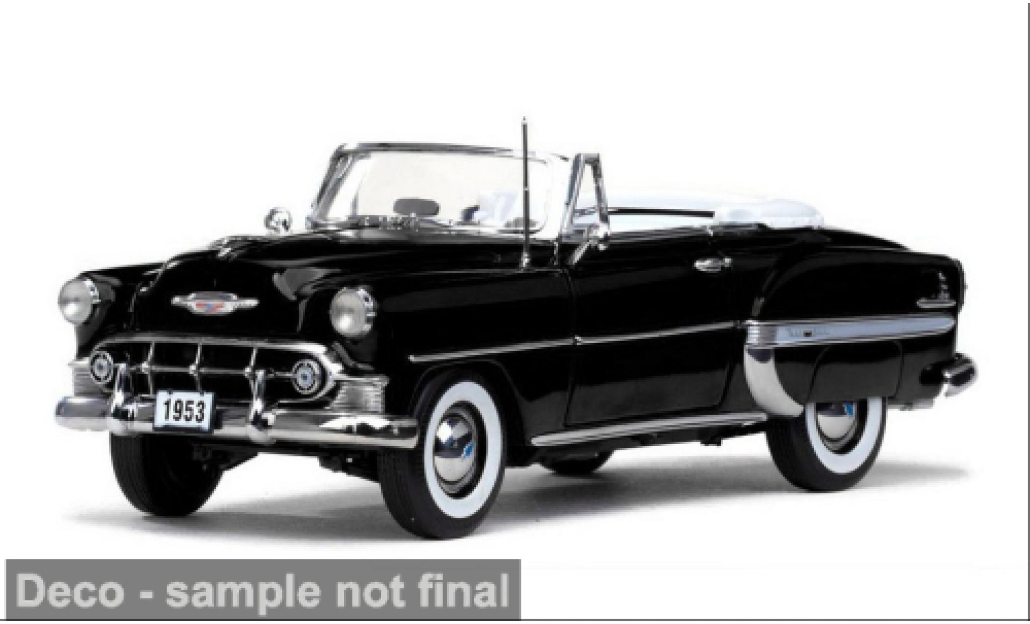 Chevrolet Bel Air 1/18 Sun Star OpenCabriolet zwart 1953 1:18 modelauto
