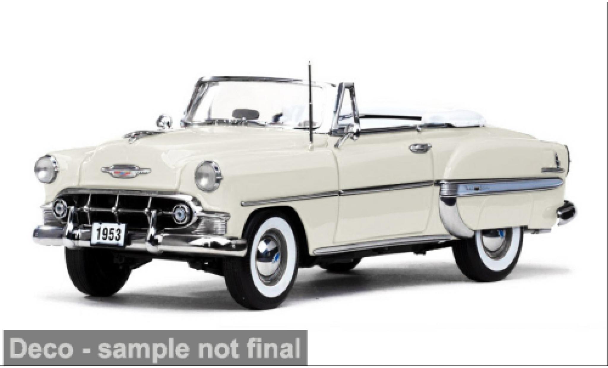 Chevrolet Bel Air 1/18 Sun Star OpenCabriolet wit 1953 1:18 modelauto