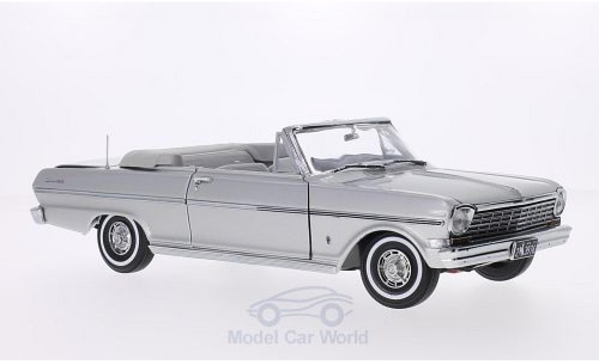 Chevrolet Nova 1963 1/18 Sun Star Cabriolet grijs 1963 Verdeck ge&ouml;ffnet modelauto