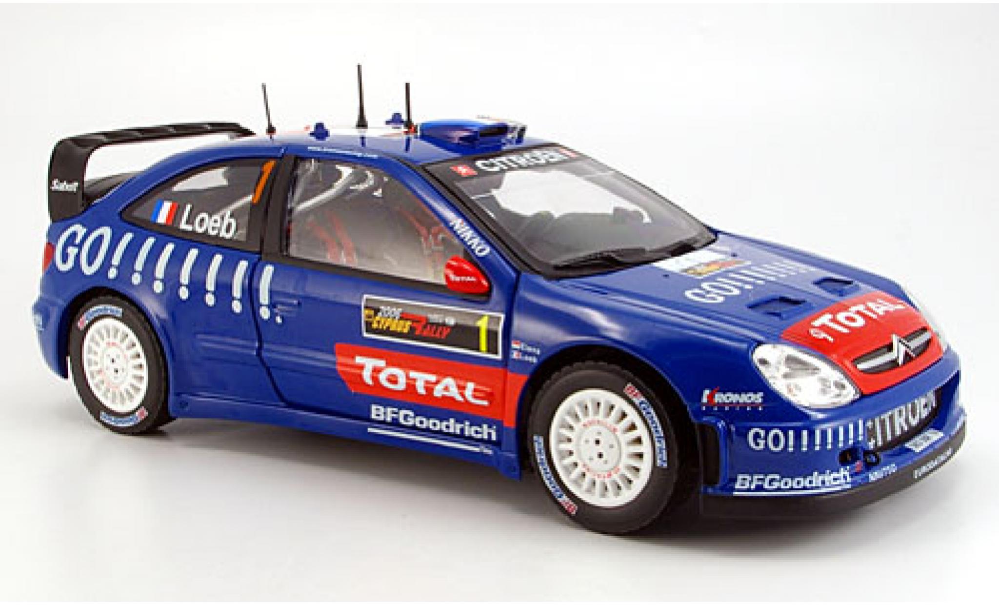 Citroen Xsara 1/18 Sun Star WRC No.1 Total Rallye Zypern 2006 modelauto