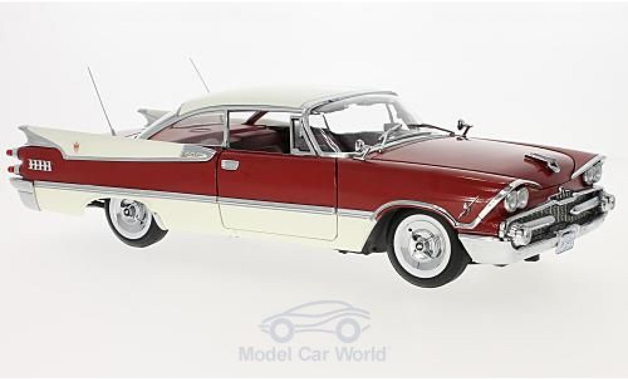 Dodge Custom Royal Lancer 1/18 Sun Star Hard Top beige/rood 1959 modelauto