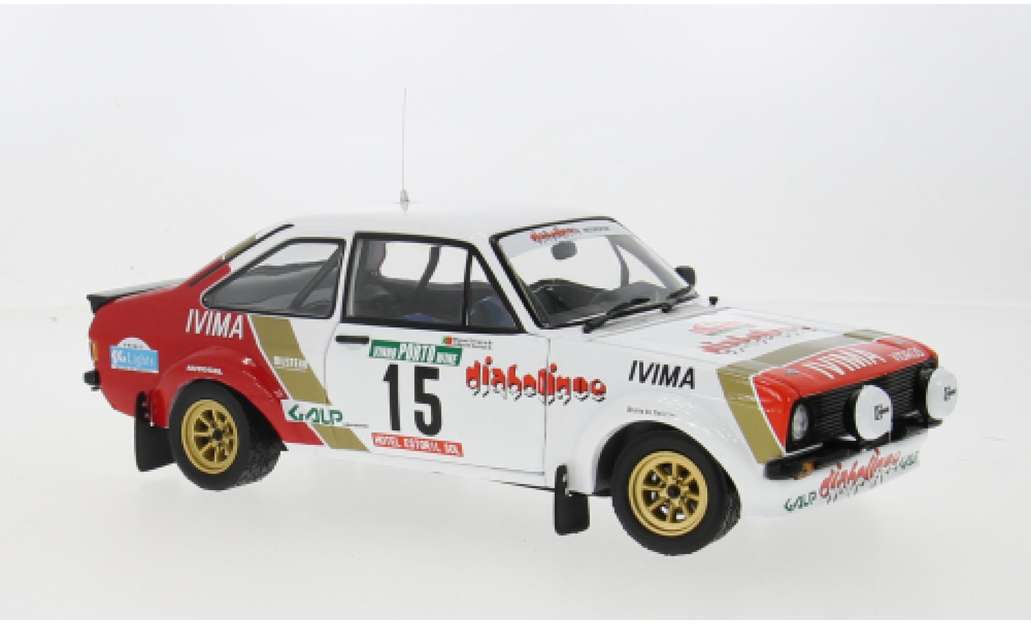 Ford Escort 1/18 Sun Star Mk II RS 1800 No.15 Rallye WM Rallye Portugal 1983 1:18 modelauto