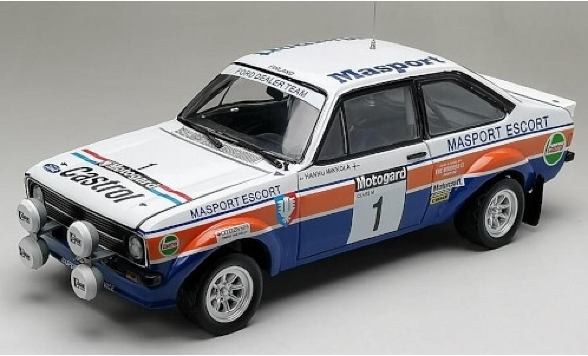 Ford Escort 1/18 Sun Star MkII RS 1800 No.1 Masport Castrol Rallye WM Rally Neuseeland 1979 H.Mikkola/A.Hertz modelauto
